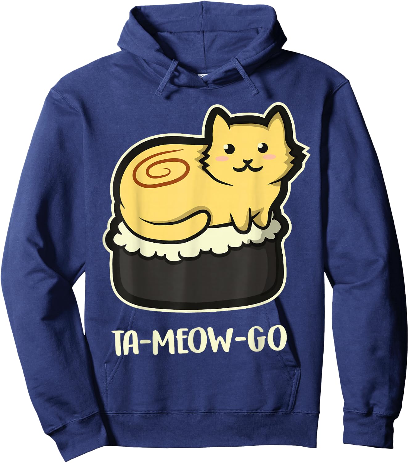 Japanese Anime Kawaii Sushi Cat Hoodie - Hoodie | Navy
