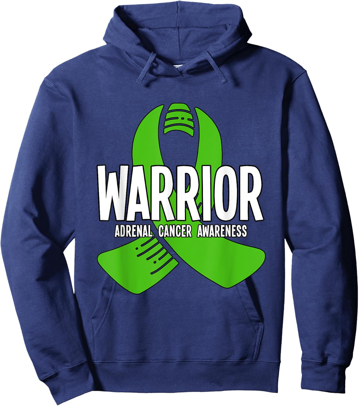 Warrior Adrenal Cancer Awareness Hoodie - Hoodie | Navy
