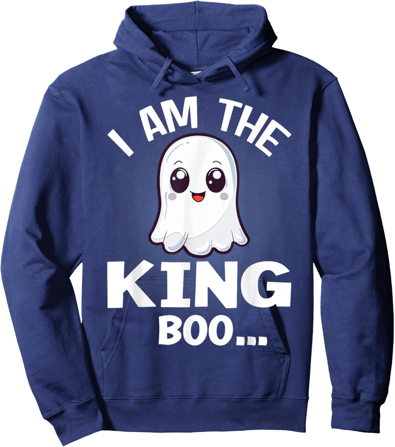 I Am The King Boo Halloween Matching Costume Hoodie - Hoodie | Navy