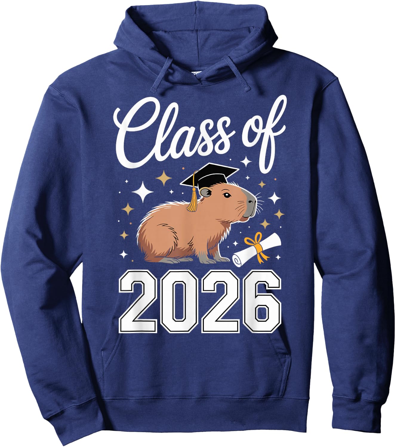 Capybara Graduation Hoodie - Hoodie | Navy