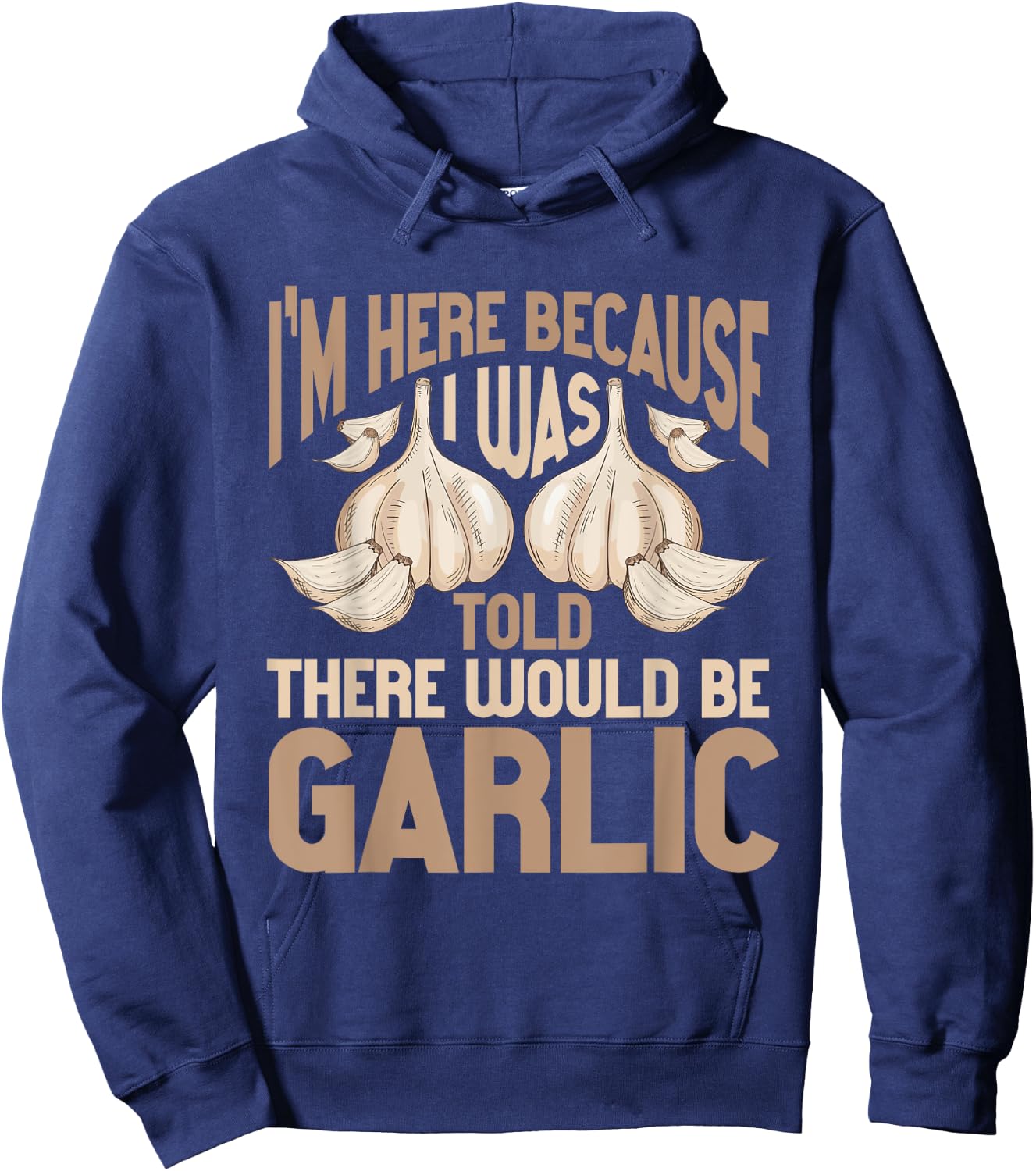 Garlic Funny Hoodie - Hoodie | Navy