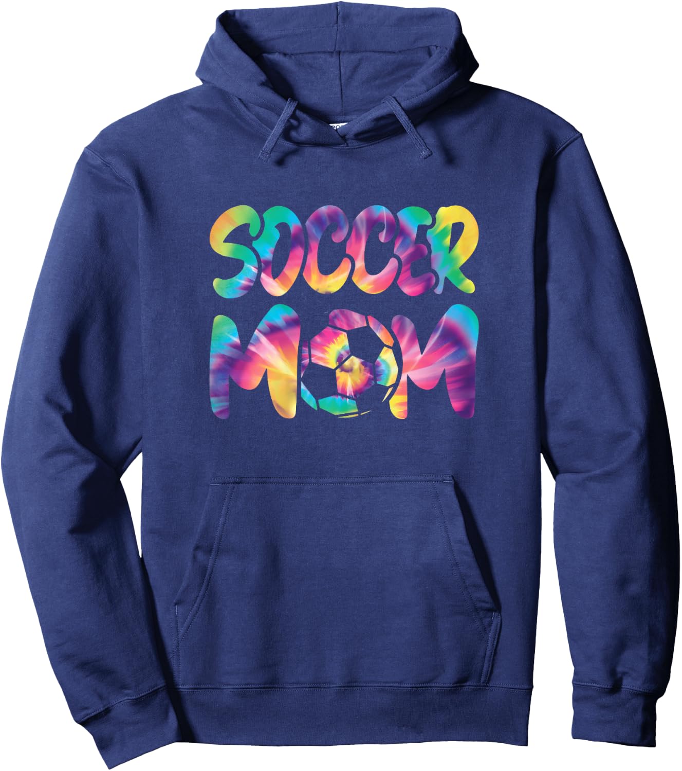 Cute Soccer Mom Colorful Soccer Player Women Hoodie - Hoodie | Navy