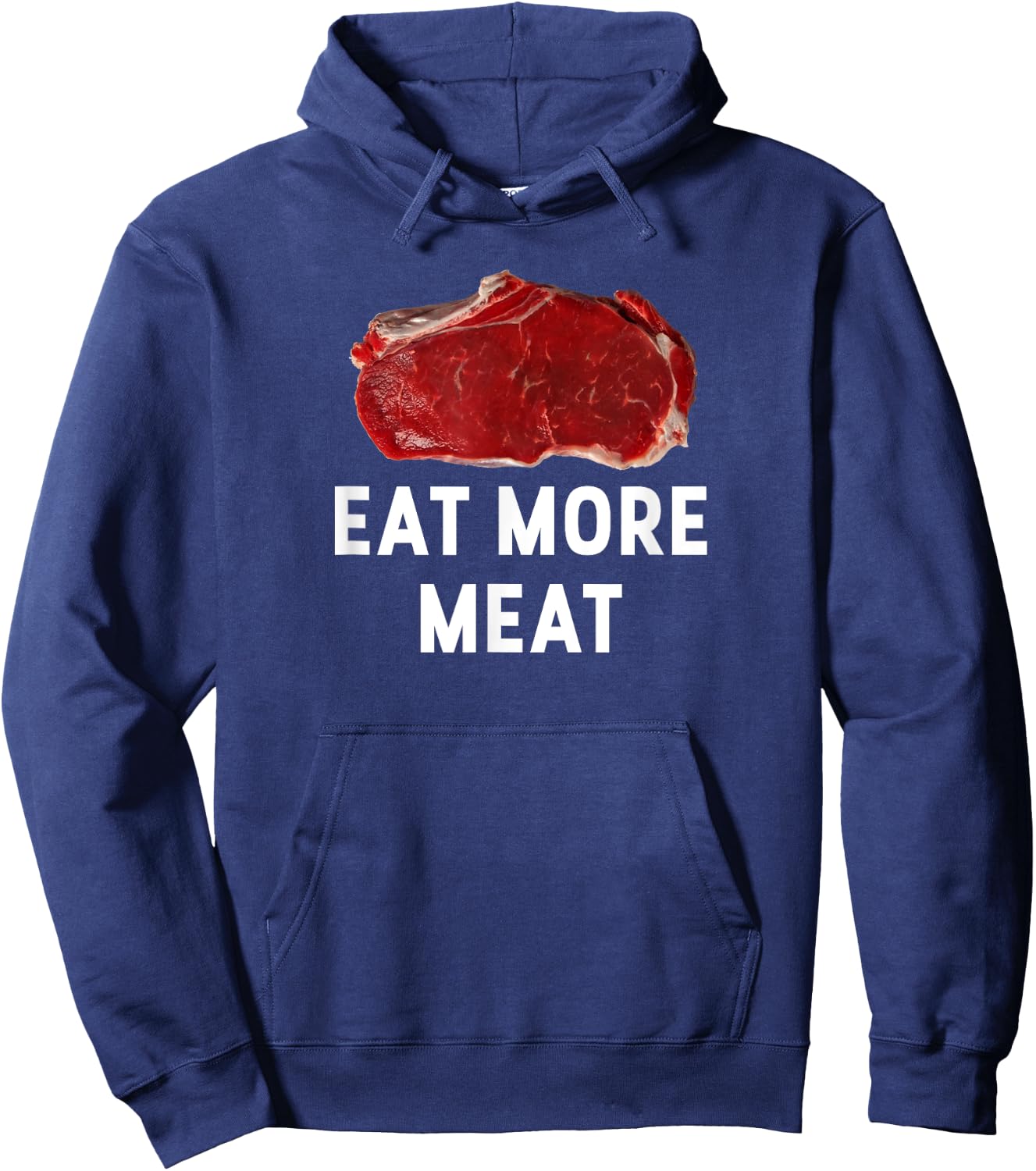 Essen Sie mehr Fleisch! Funny Steak Love Gift Hoodie - Hoodie | Navy