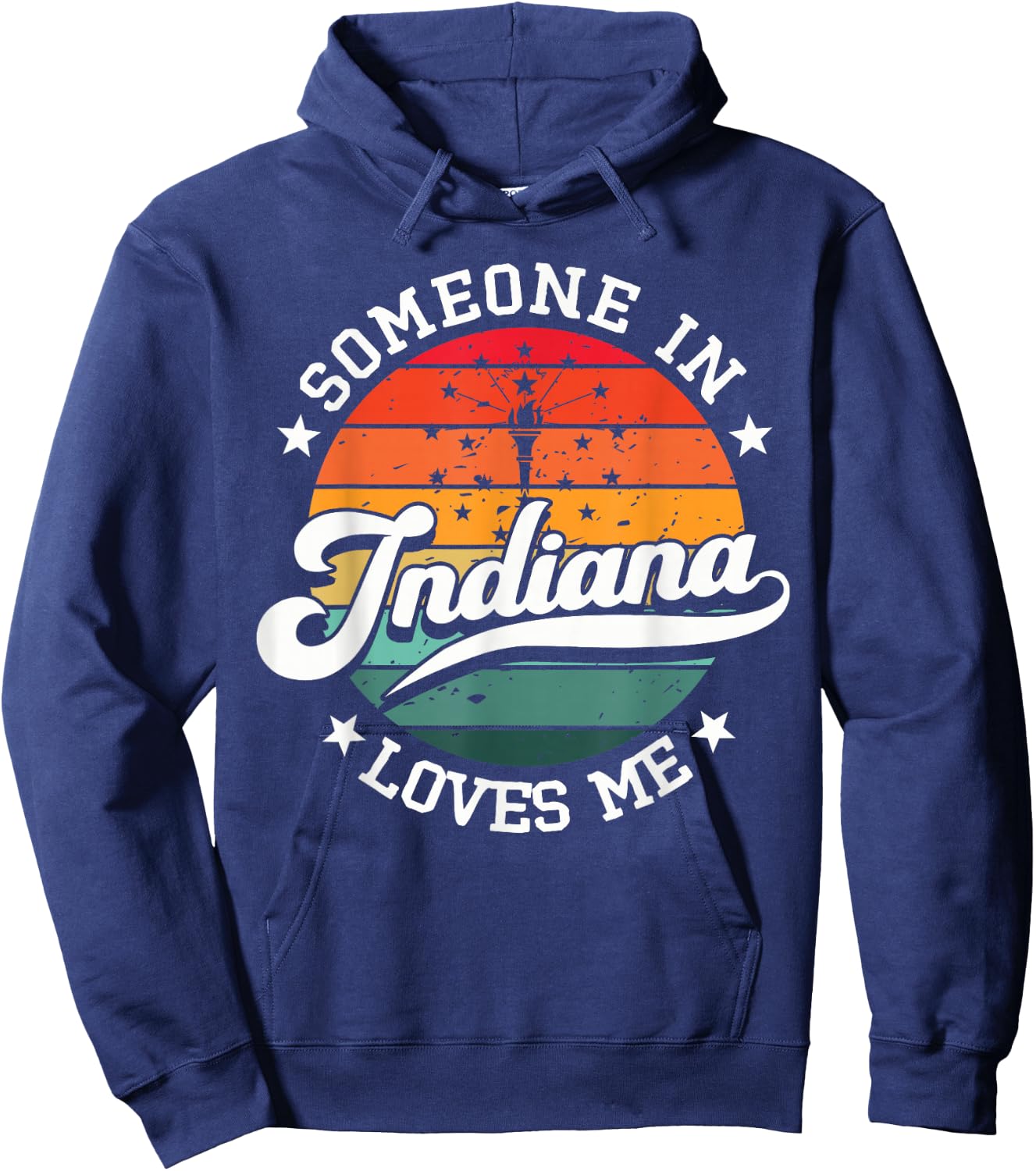Someone In Indiana Loves Me Hoodie - Hoodie | Navy
