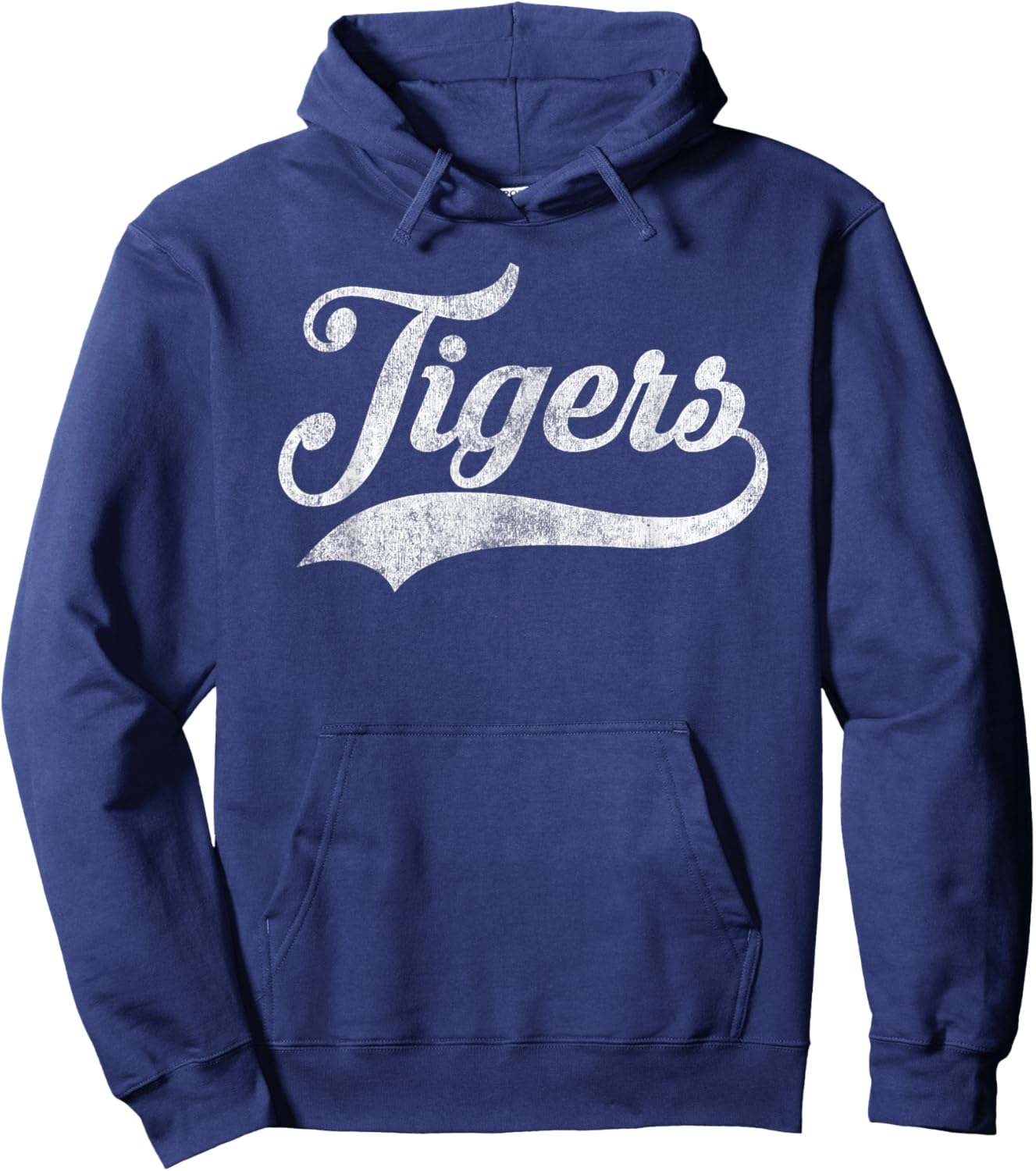 Retro Tigers School Sports Name Women Kids Hoodie - Hoodie | Navy