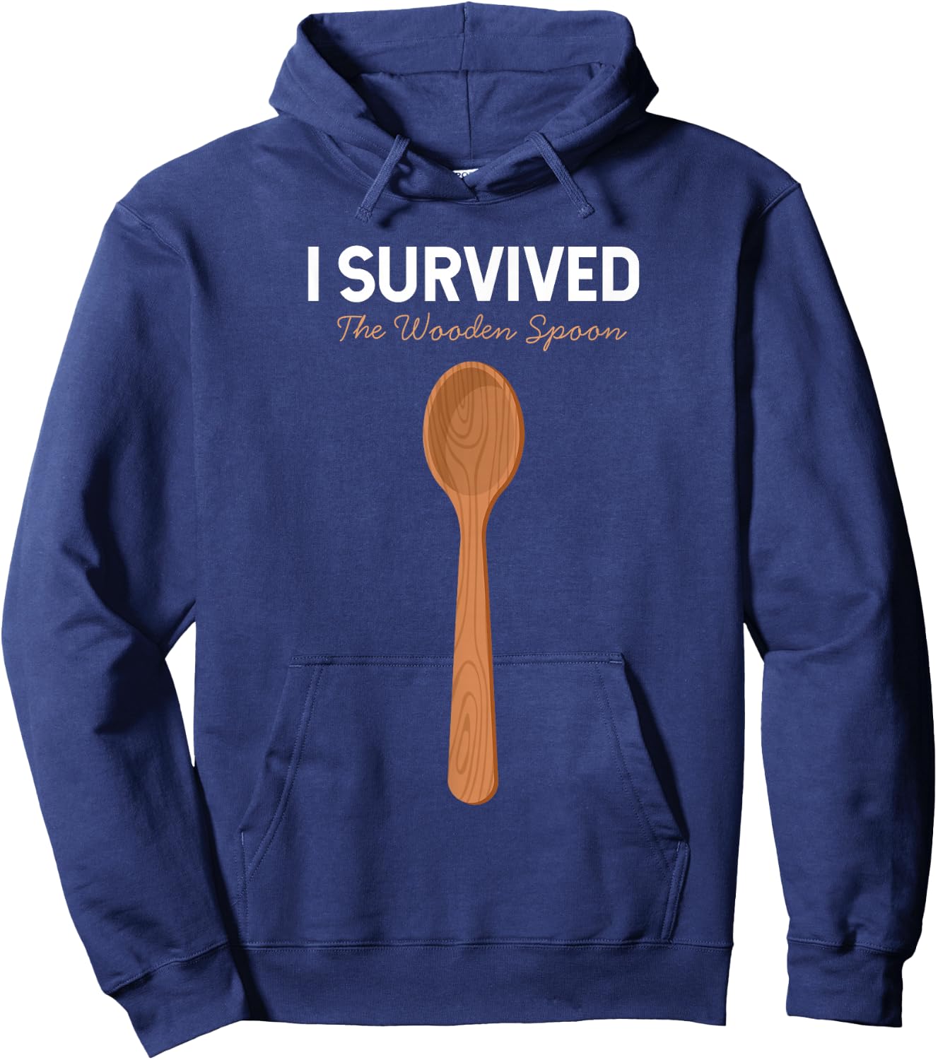 I Survived The Wooden Spoon Hoodie - Hoodie | Navy