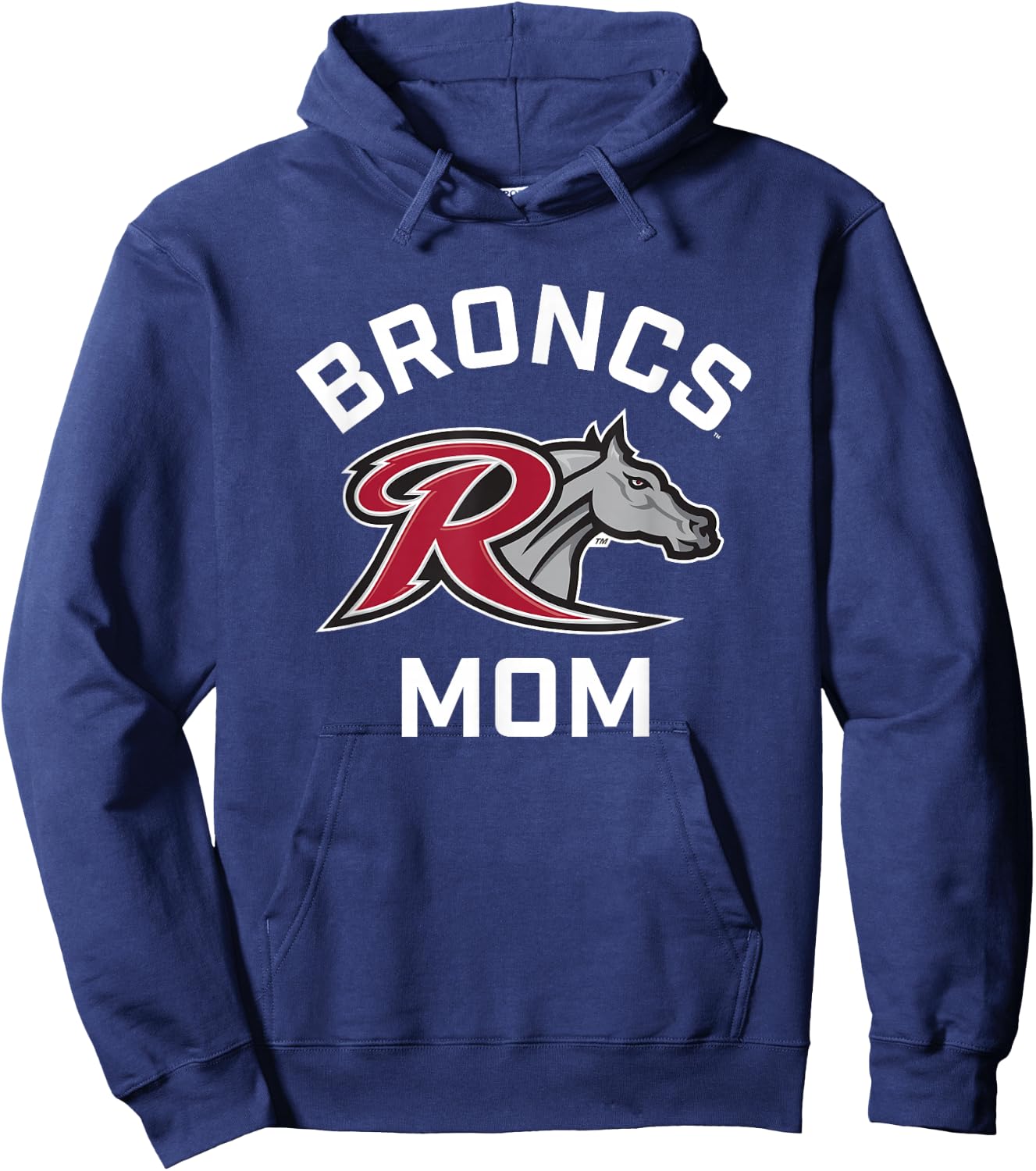 Rider University Broncs Arched Mom Hoodie - Hoodie | Navy