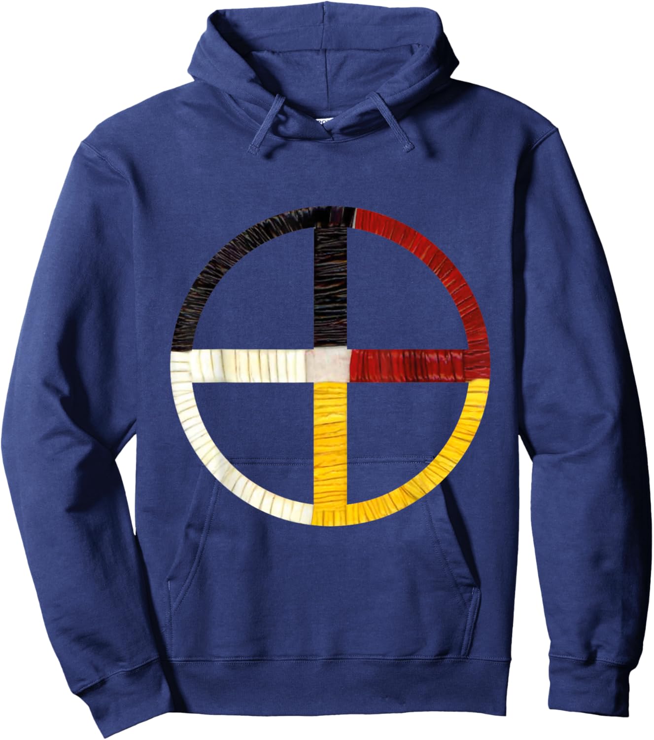 Native American Indian Medicine Wheel Hoodie - Hoodie | Navy