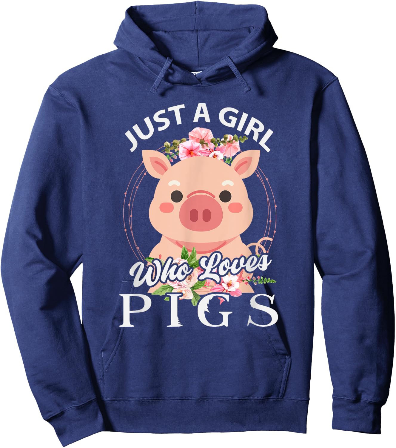Just A Girl Who Loves Pigs Hoodie - Hoodie | Navy