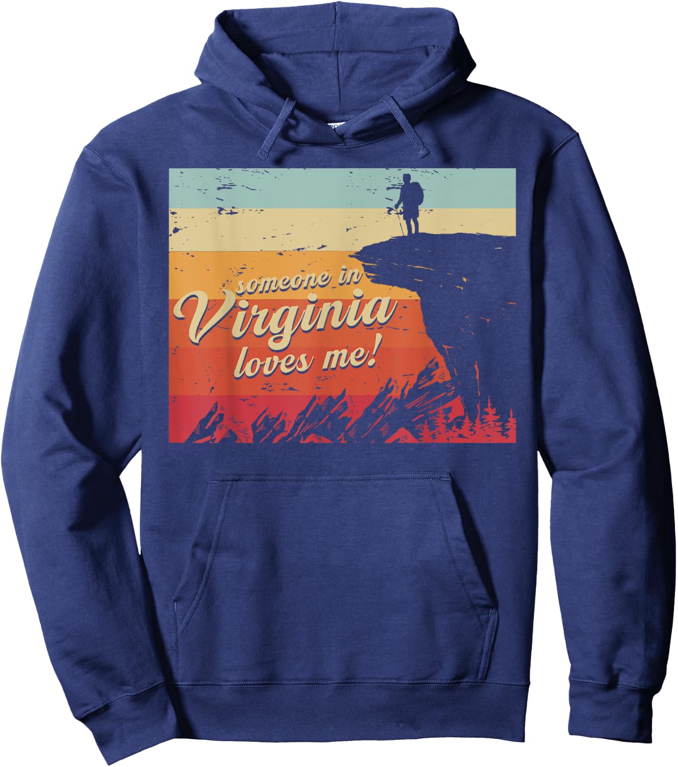 Someone In Virginia Loves Me Hoodie - Hoodie | Navy