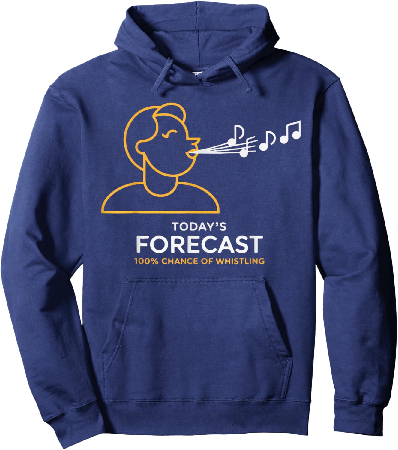Today's Forecast 100% Chance of Whistling Hoodie - Hoodie | Navy