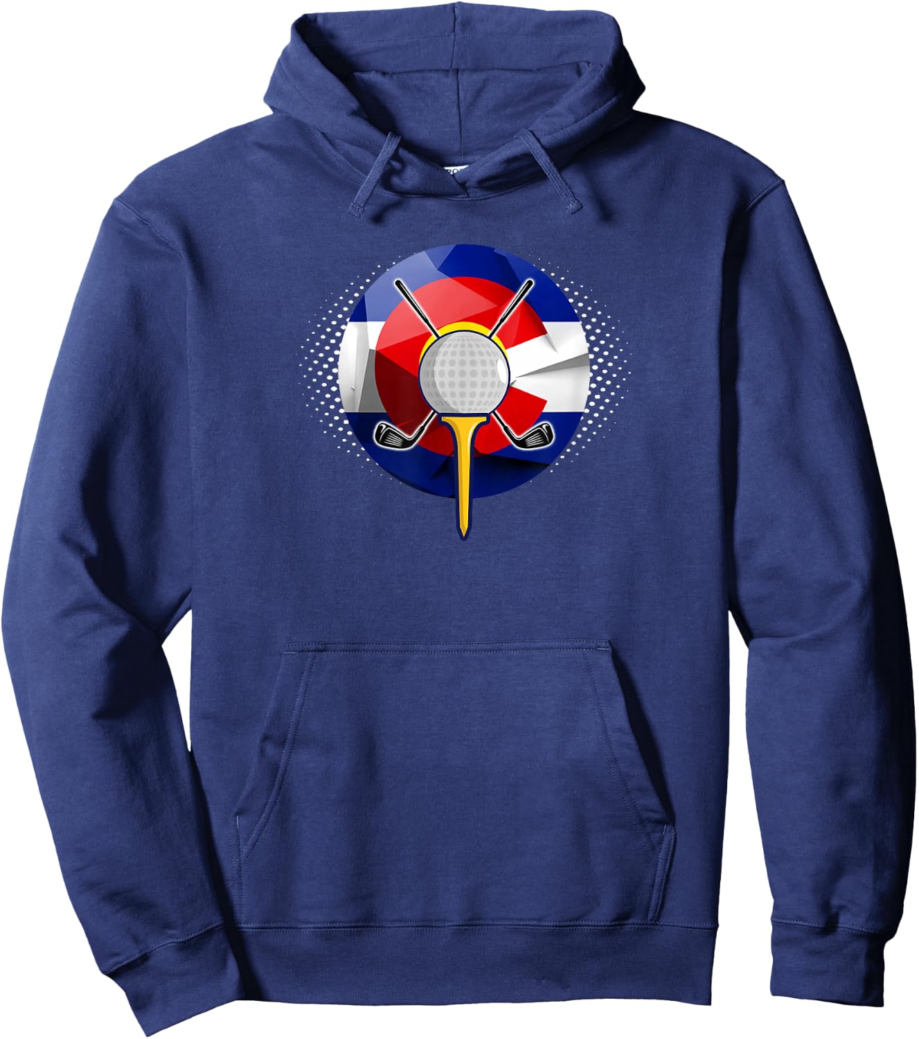 Colorado Golf - State Flag Colors Hoodie - Hoodie | Navy