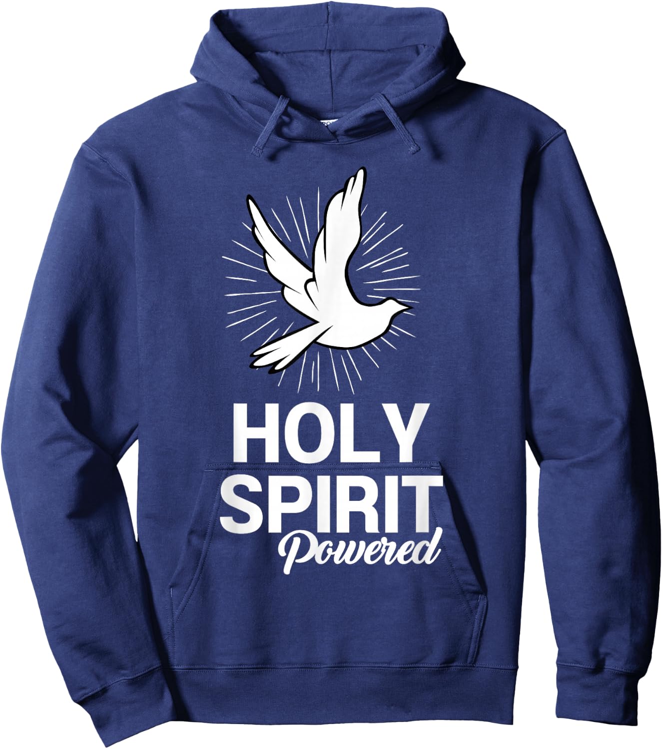 Holy Spirit Dove Powered Christian Gifts Hoodie - Hoodie | Navy