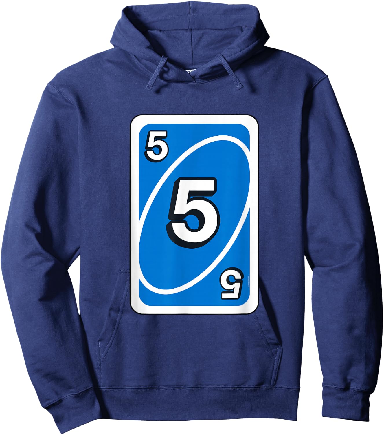 UNO Halloween Blue 5" Card Hoodie - Hoodie | Navy