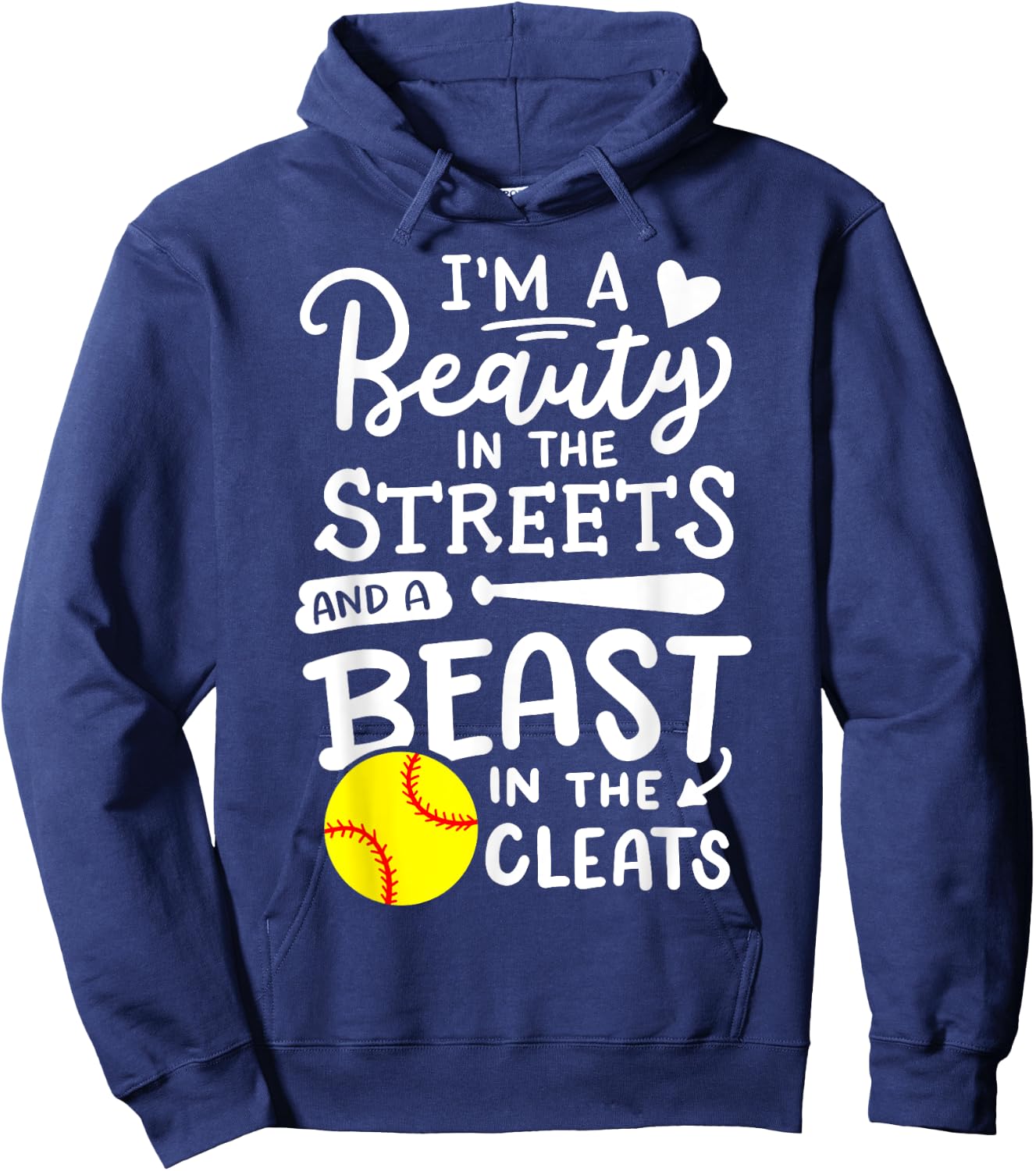 Softball Softball Player Hoodie - Hoodie | Navy