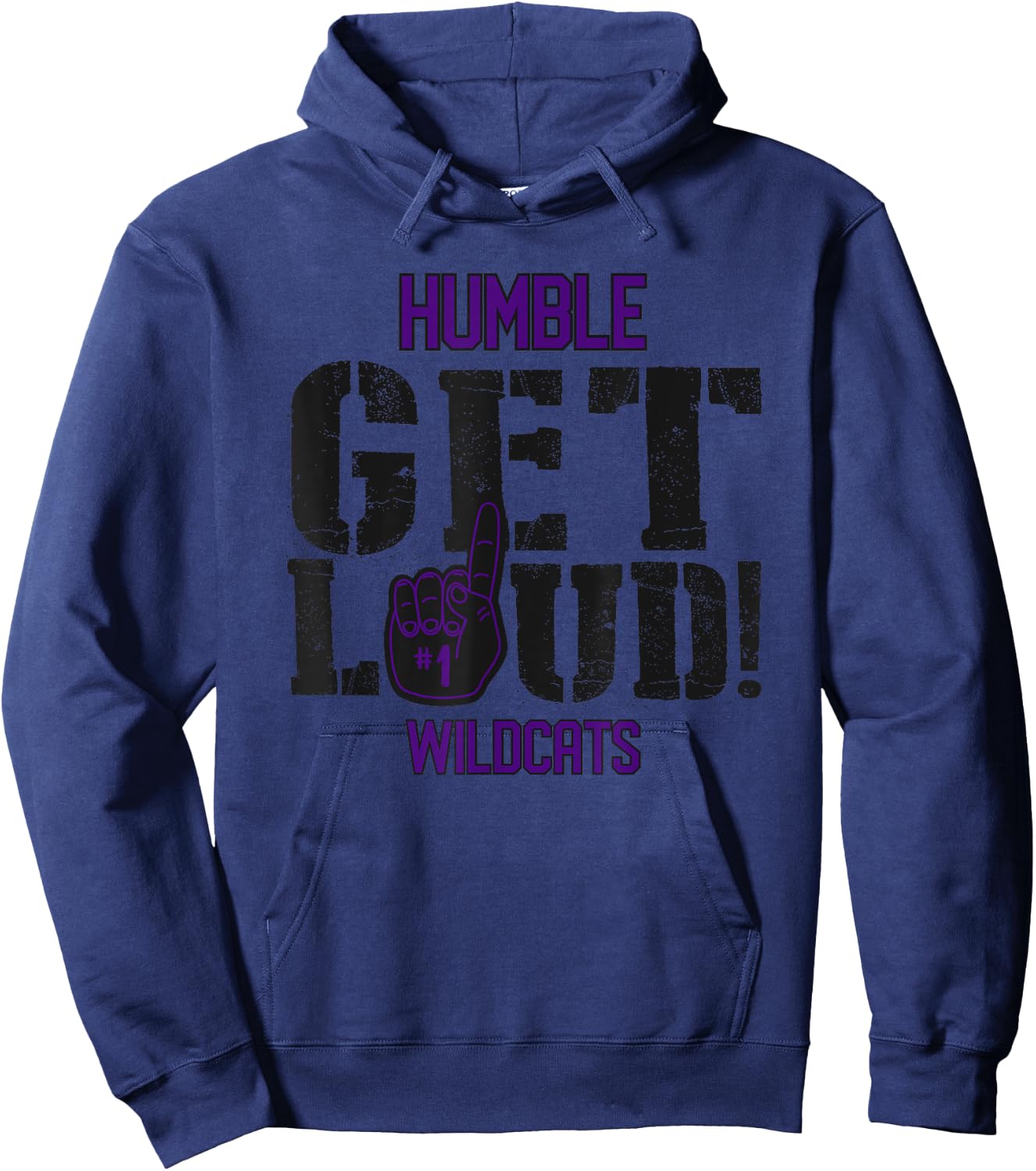 Humble High School GET LOUD Wildcats Hoodie - Hoodie | Navy