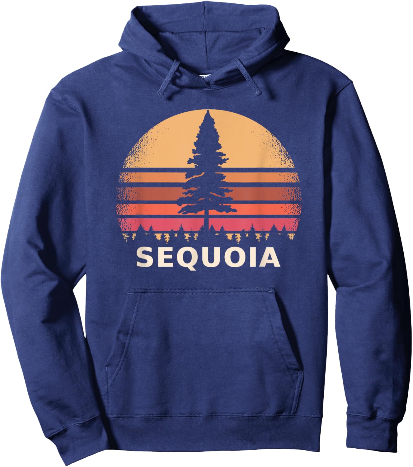Sequoias Tree Sequoia National Park Hoodie - Hoodie | Navy