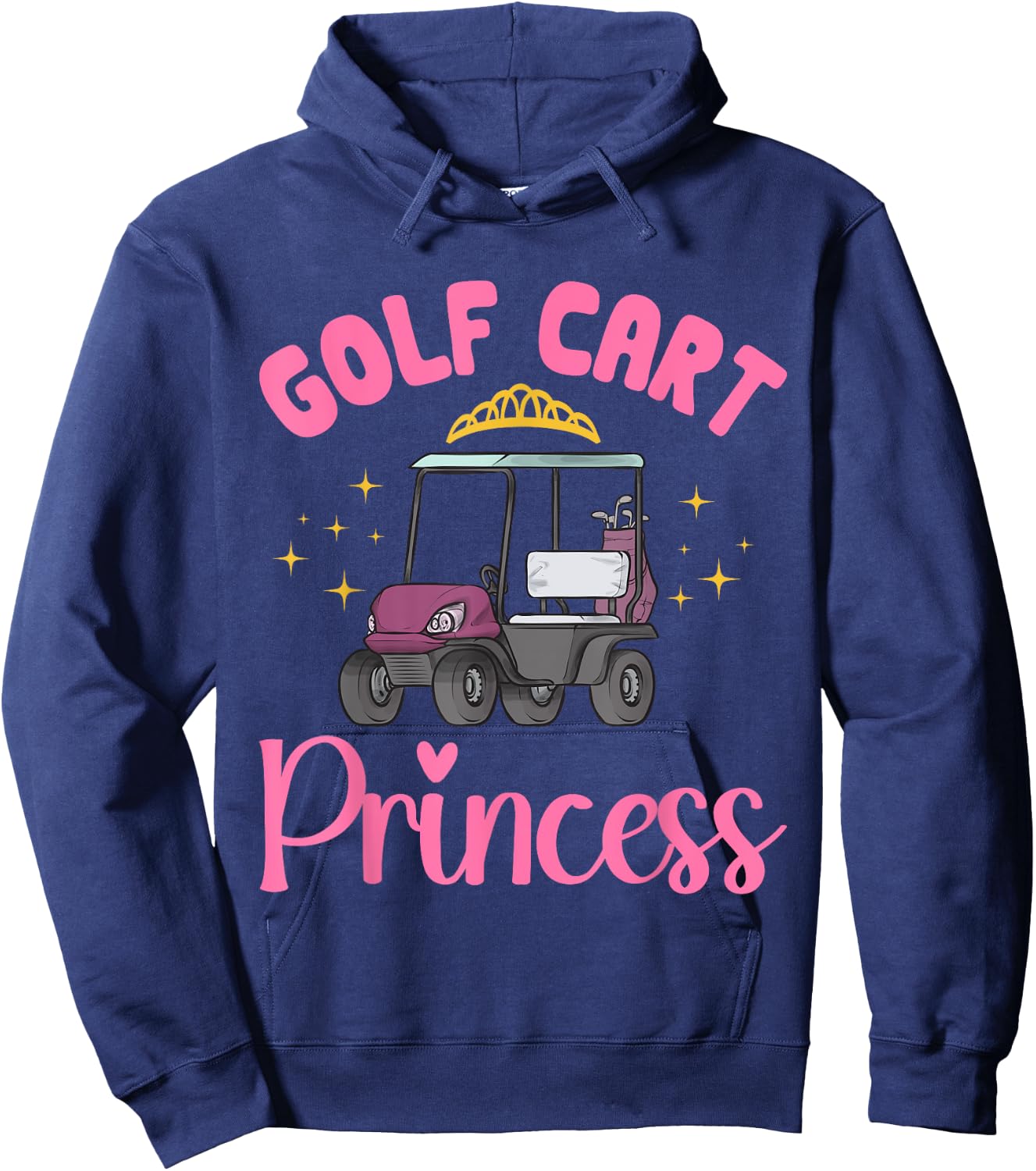 Golf Cart Princess Golfing Golfer Golf Cart Hoodie - Hoodie | Navy