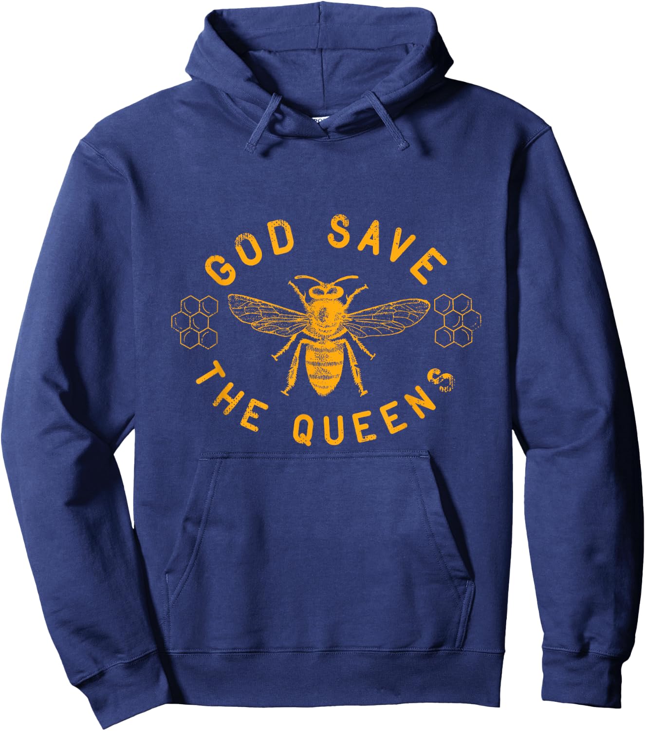 Bee Lovers God Save the Queen Hoodie - Hoodie | Navy