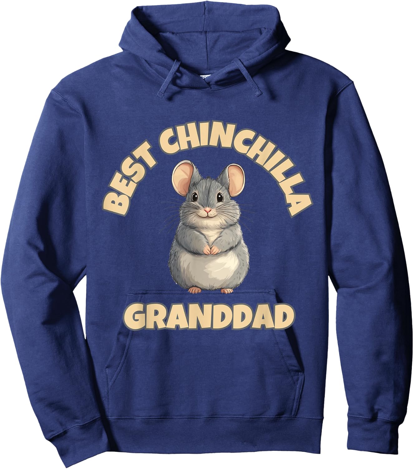 Chinchilla Granddad: The Best Ever Hoodie - Hoodie | Navy