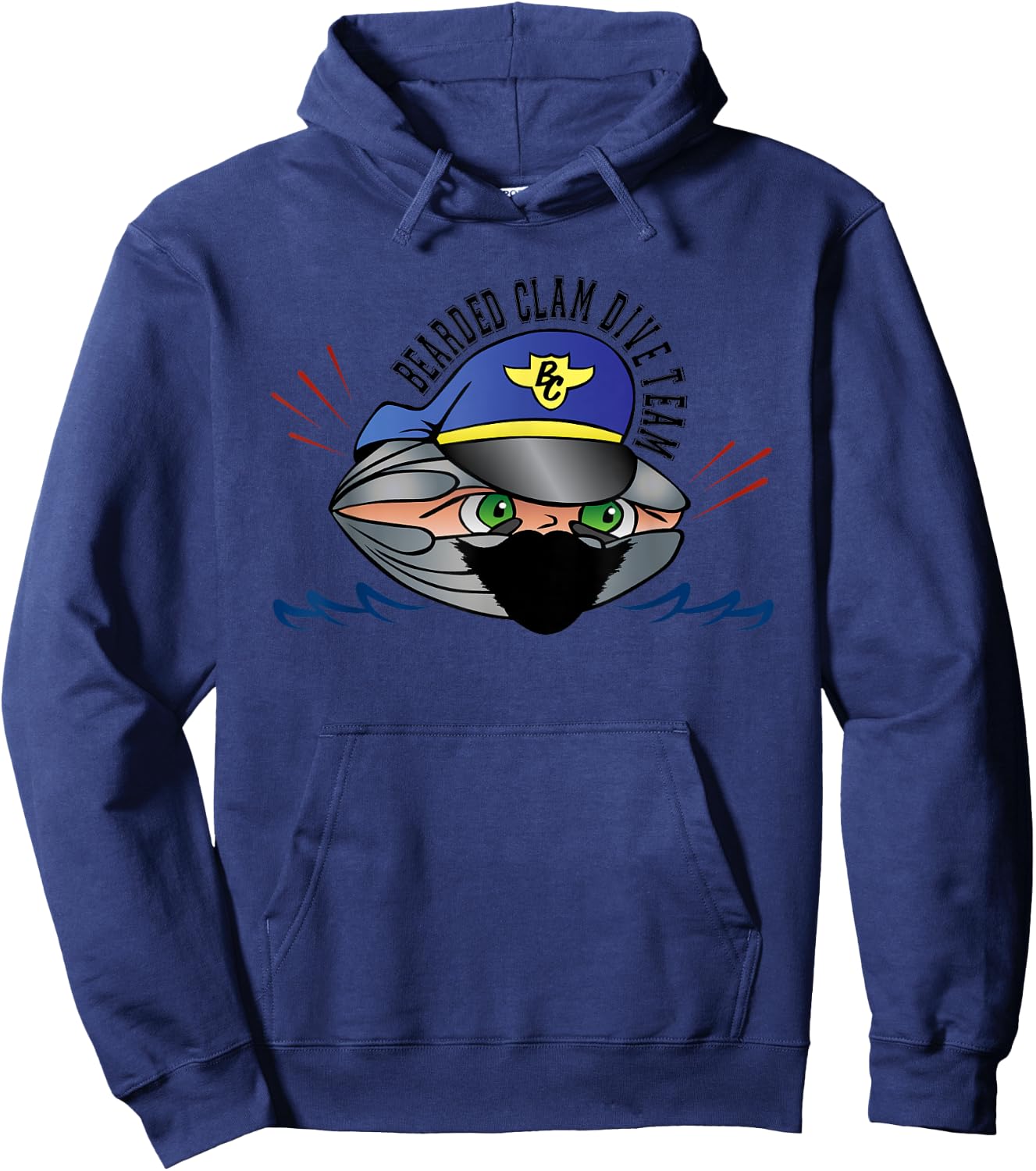 Bearded Clam Dive Team Hoodie - Hoodie | Navy