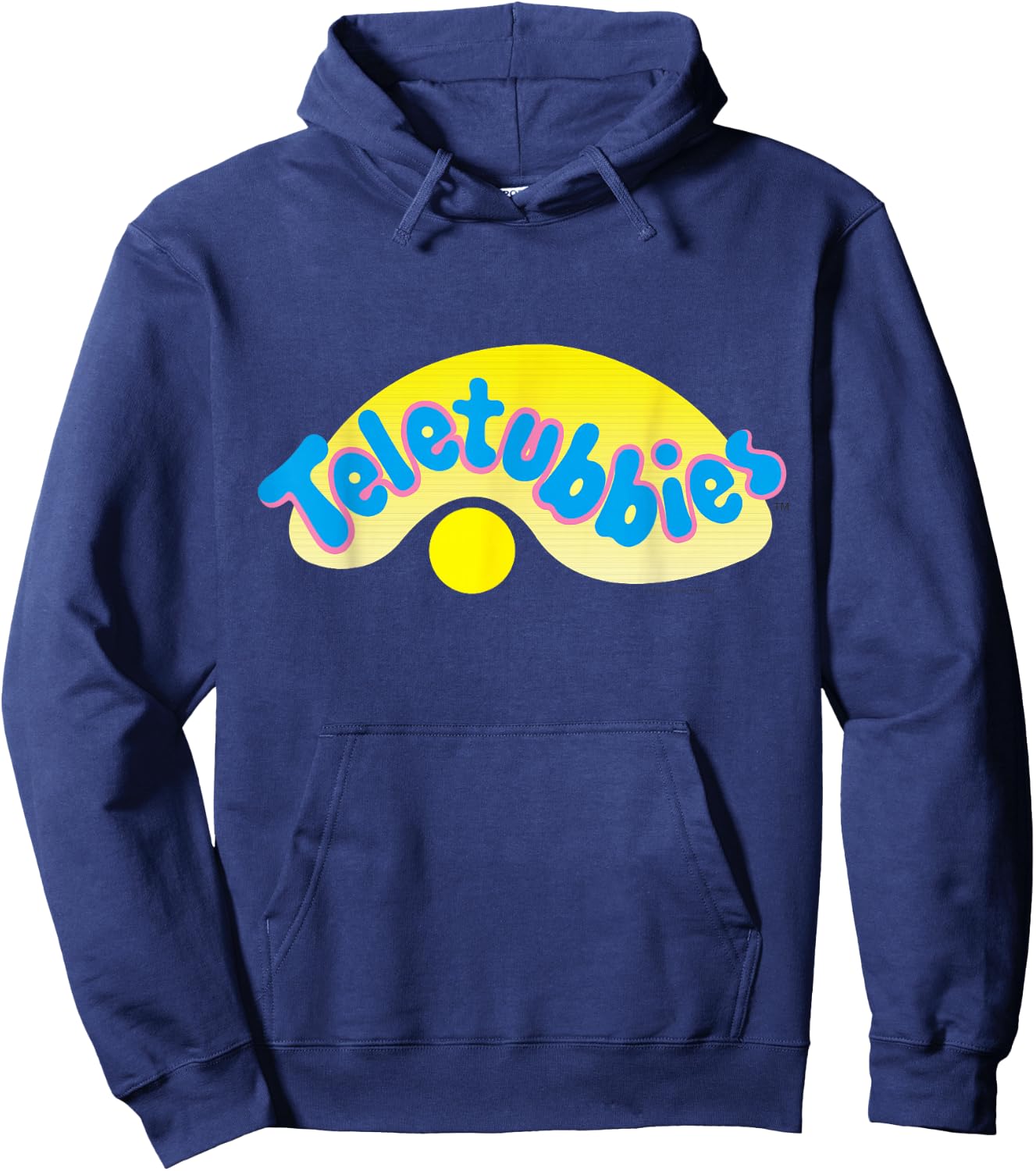 Teletubbies Adult T Shirt - Logo Hoodie - Hoodie | Navy