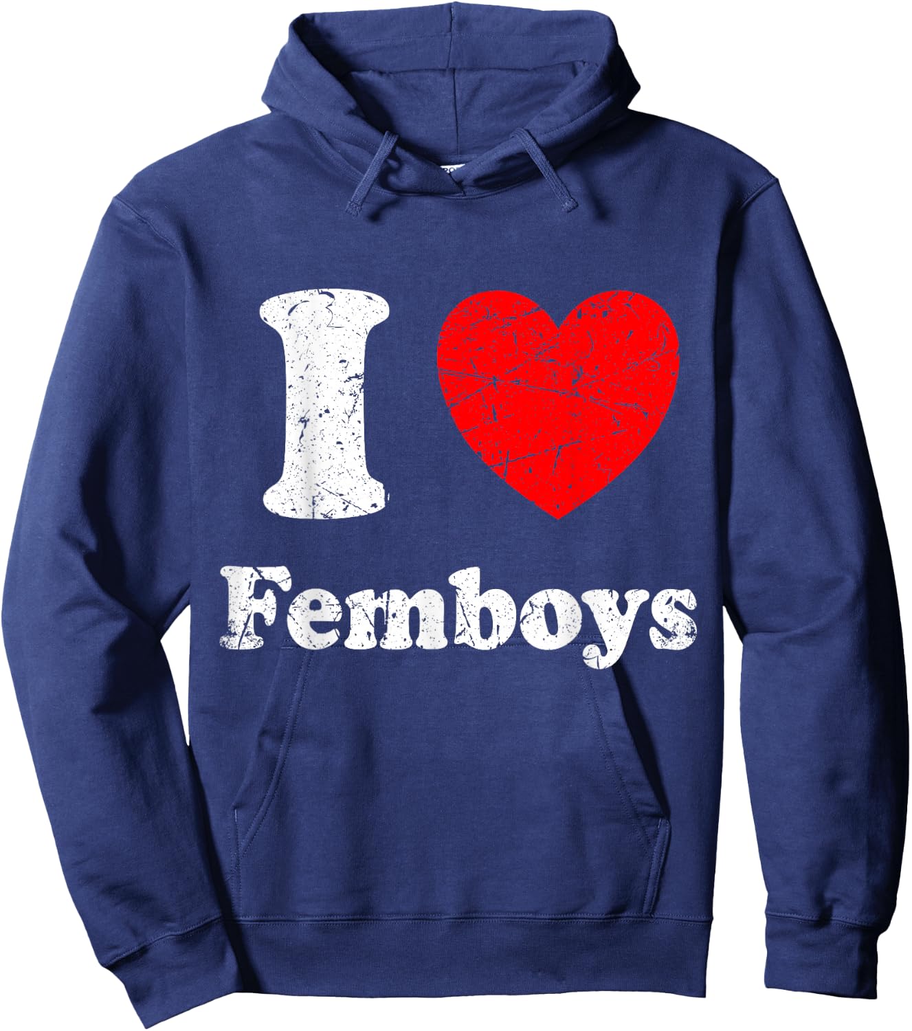 I Love Femboys Graphic Hoodie - Hoodie | Navy