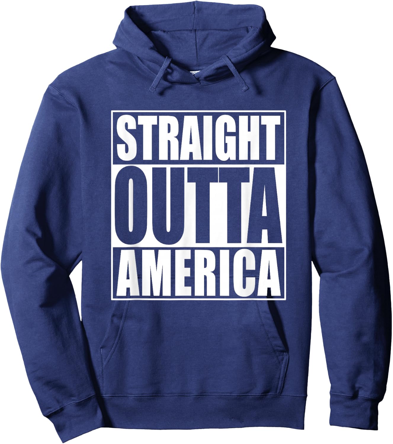 Straight Outta America Hoodie - Hoodie | Navy