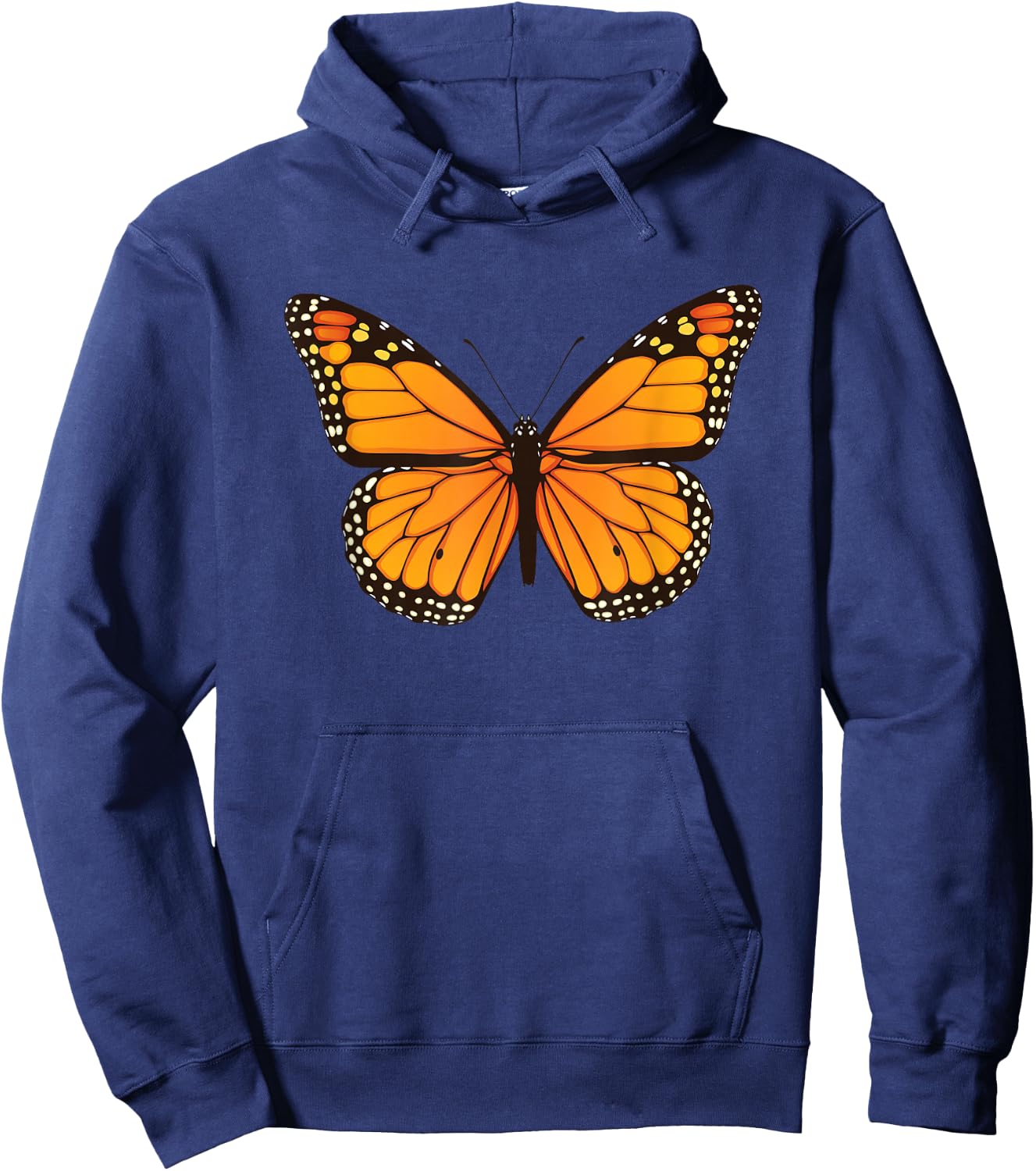Cute Monarch Butterfly Hoodie - Hoodie | Navy