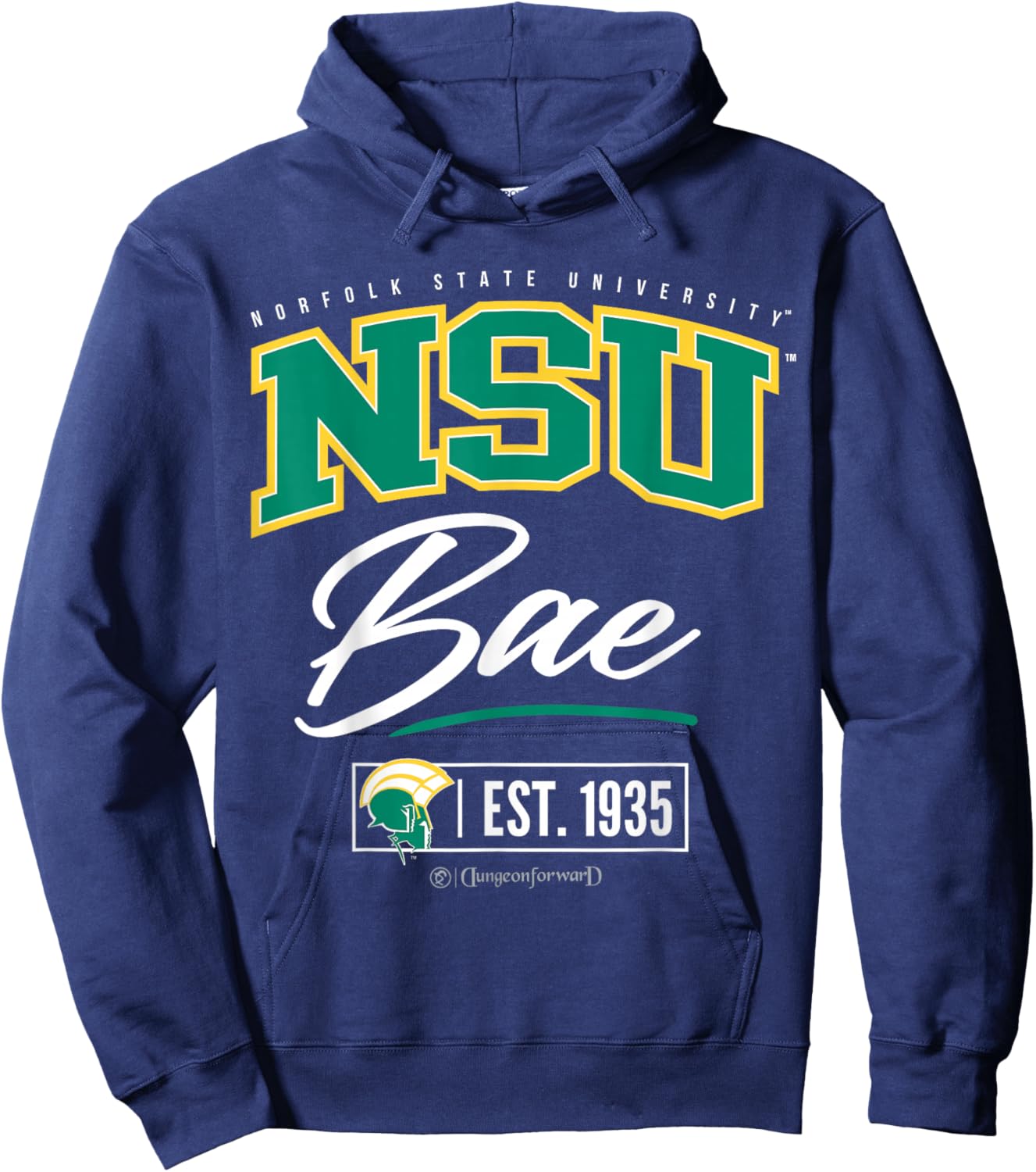 Norfolk State University - NSU HBCU Bae Hoodie - Hoodie | Navy