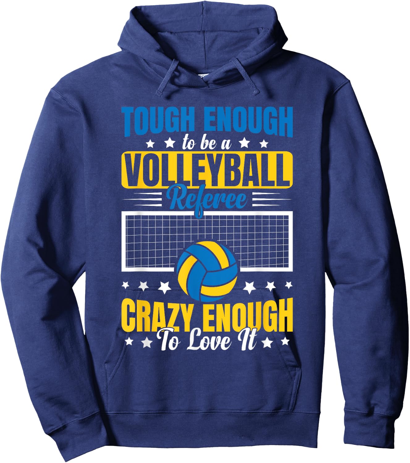 Tough Enough To Be A Volleyball Referee Hoodie - Hoodie | Navy