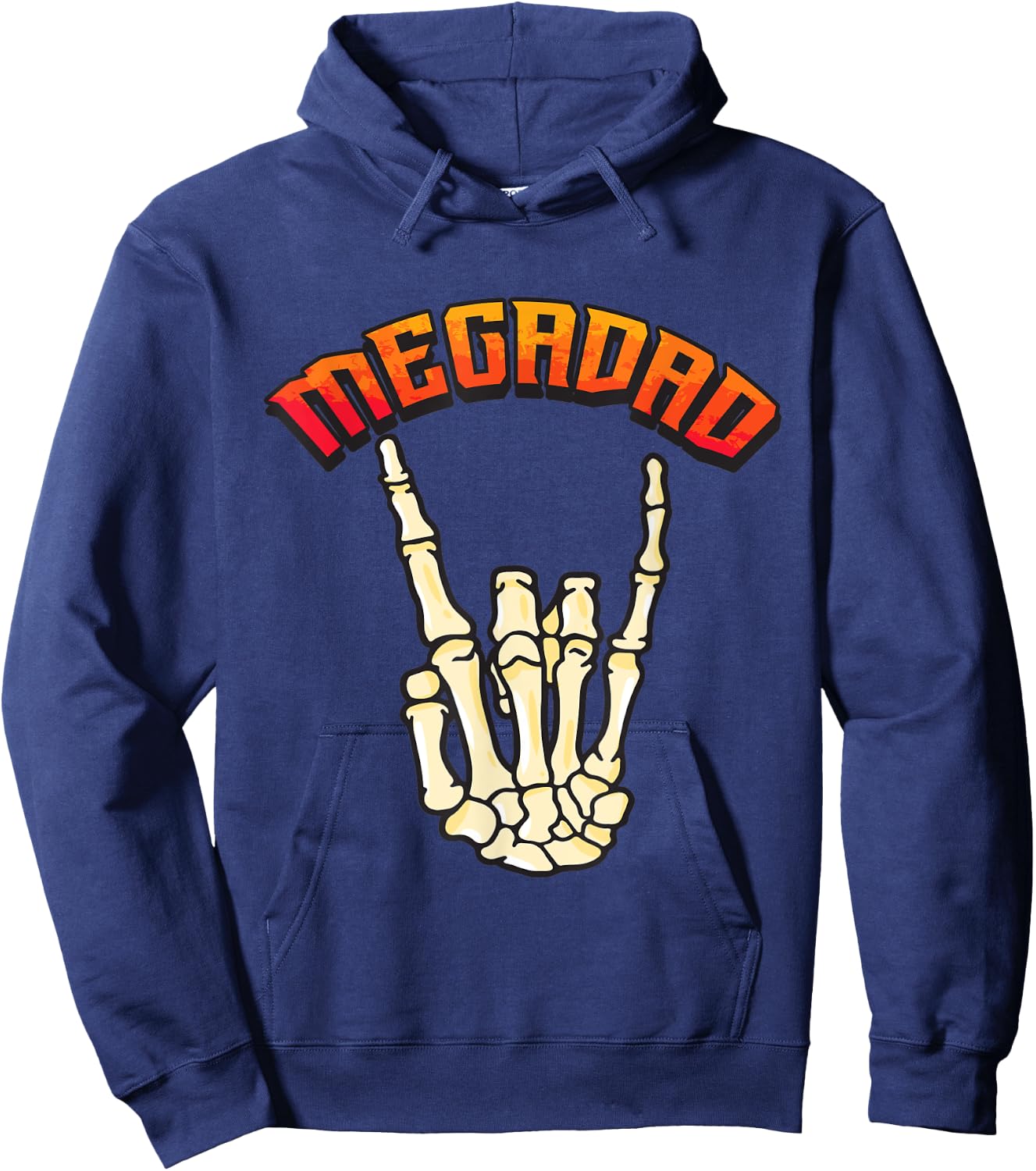 Megadad Mega Dad Metal Music Hoodie - Hoodie | Navy
