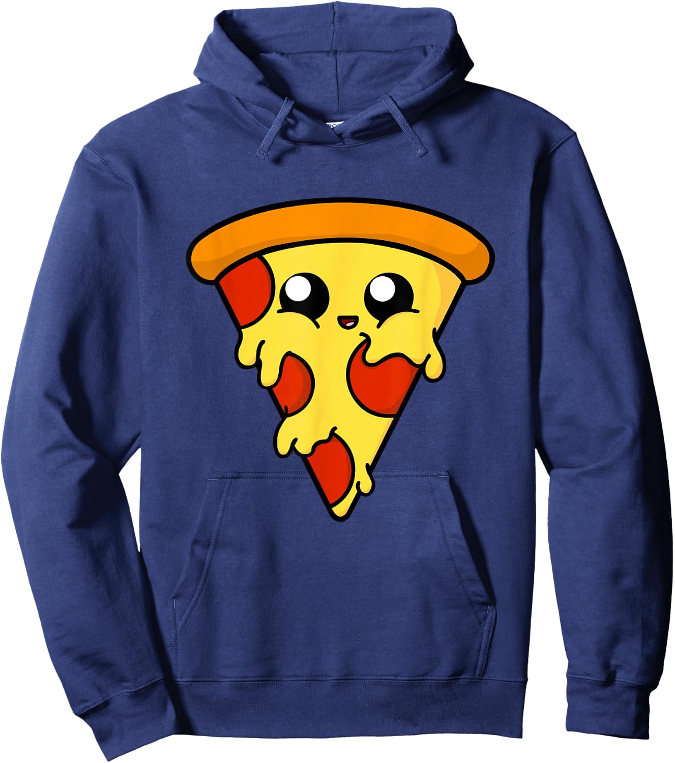 Cute Pizza T Shirt Gift Boys Girls Women Men Hoodie - Hoodie | Navy