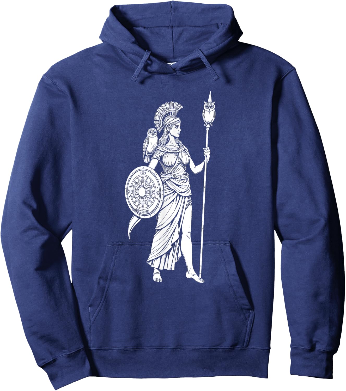 Athena Greek Mythology Design Hoodie - Hoodie | Navy