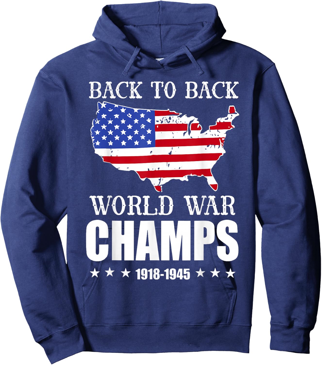 World War Champs 4th Of July Hoodie - Hoodie | Navy