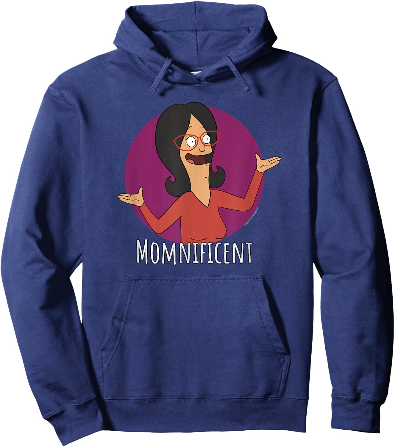 Bob's Burgers Linda Momnificent Portrait Hoodie - Hoodie | Navy