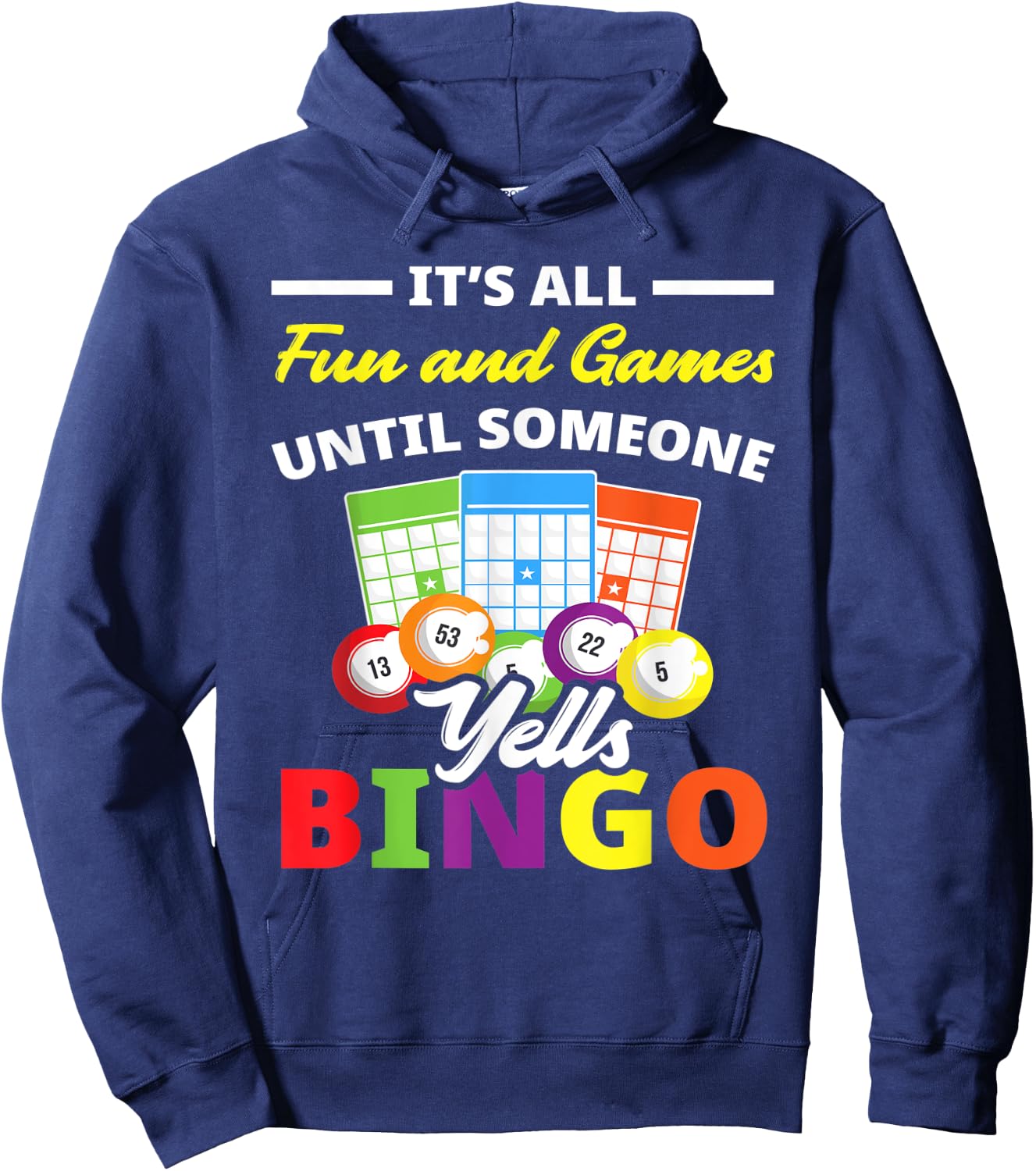 Bingo Player Bingo Lover Bingo Hoodie - Hoodie | Navy
