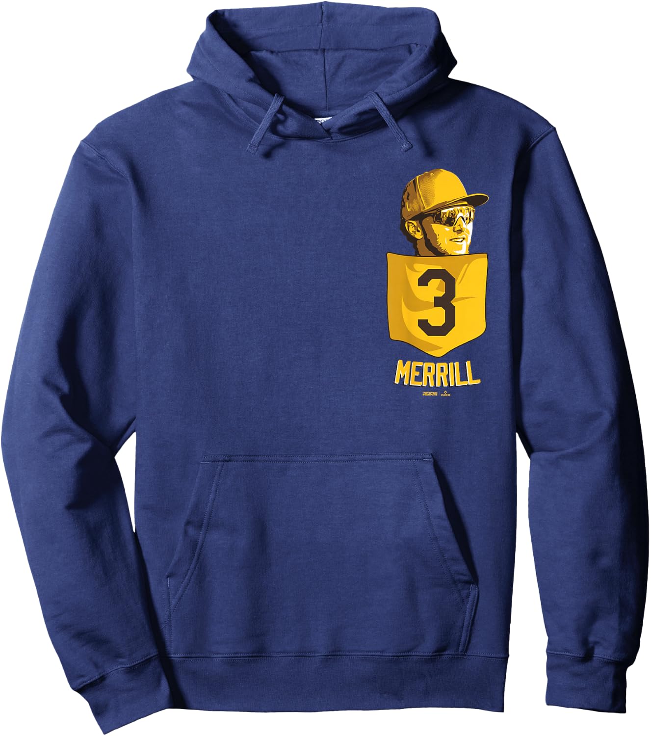 Jackson Merrill San Diego Baseball Pocket MLBPA Hoodie - Hoodie | Navy