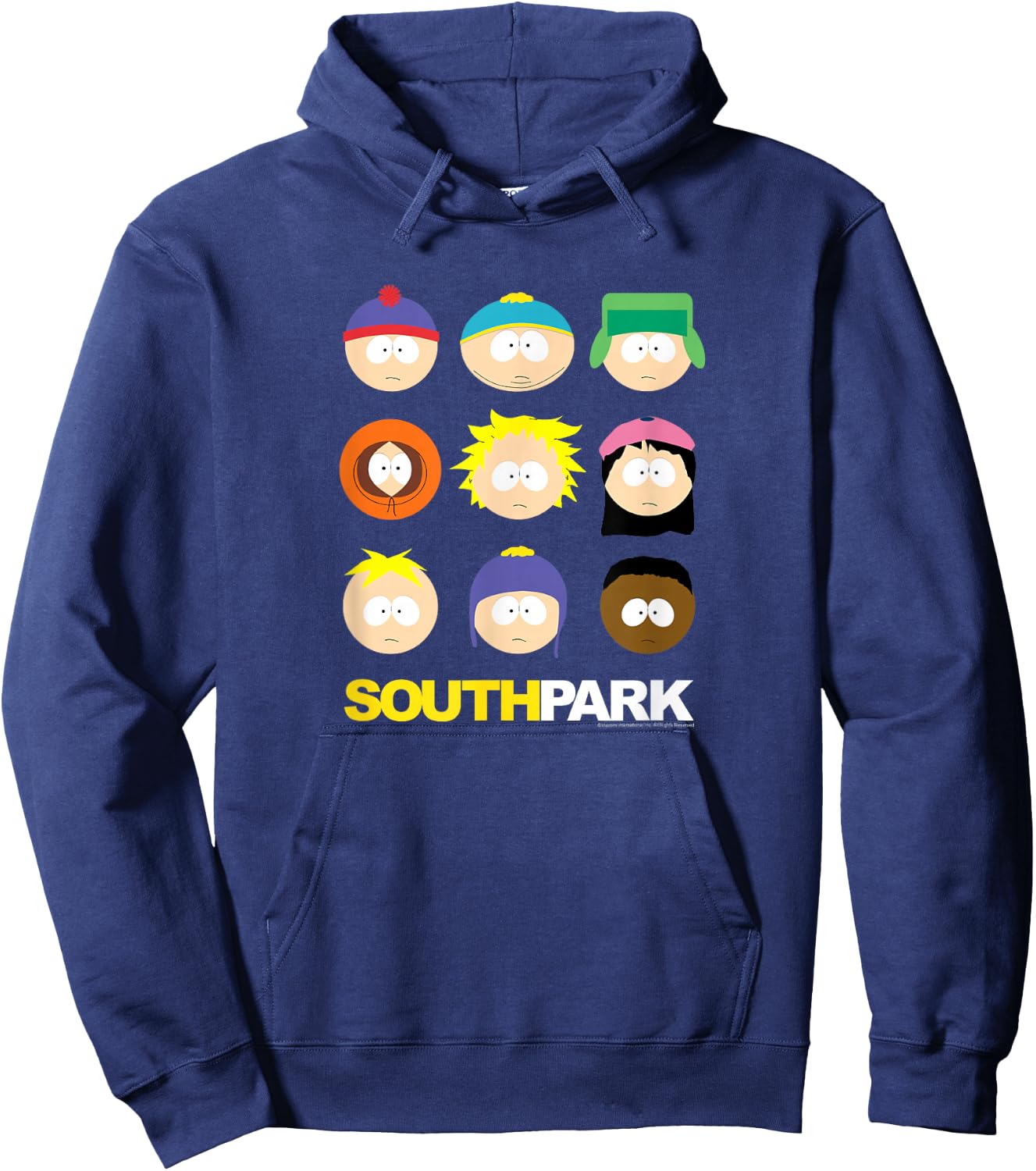 South Park - South Park Face Grid Hoodie - Hoodie | Navy