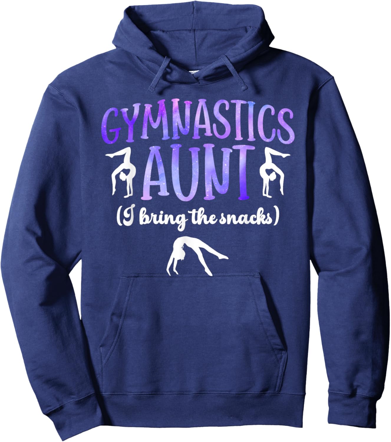Gymnastics Aunt Funny Aunt Of A Gymnast Auntie Hoodie - Hoodie | Navy