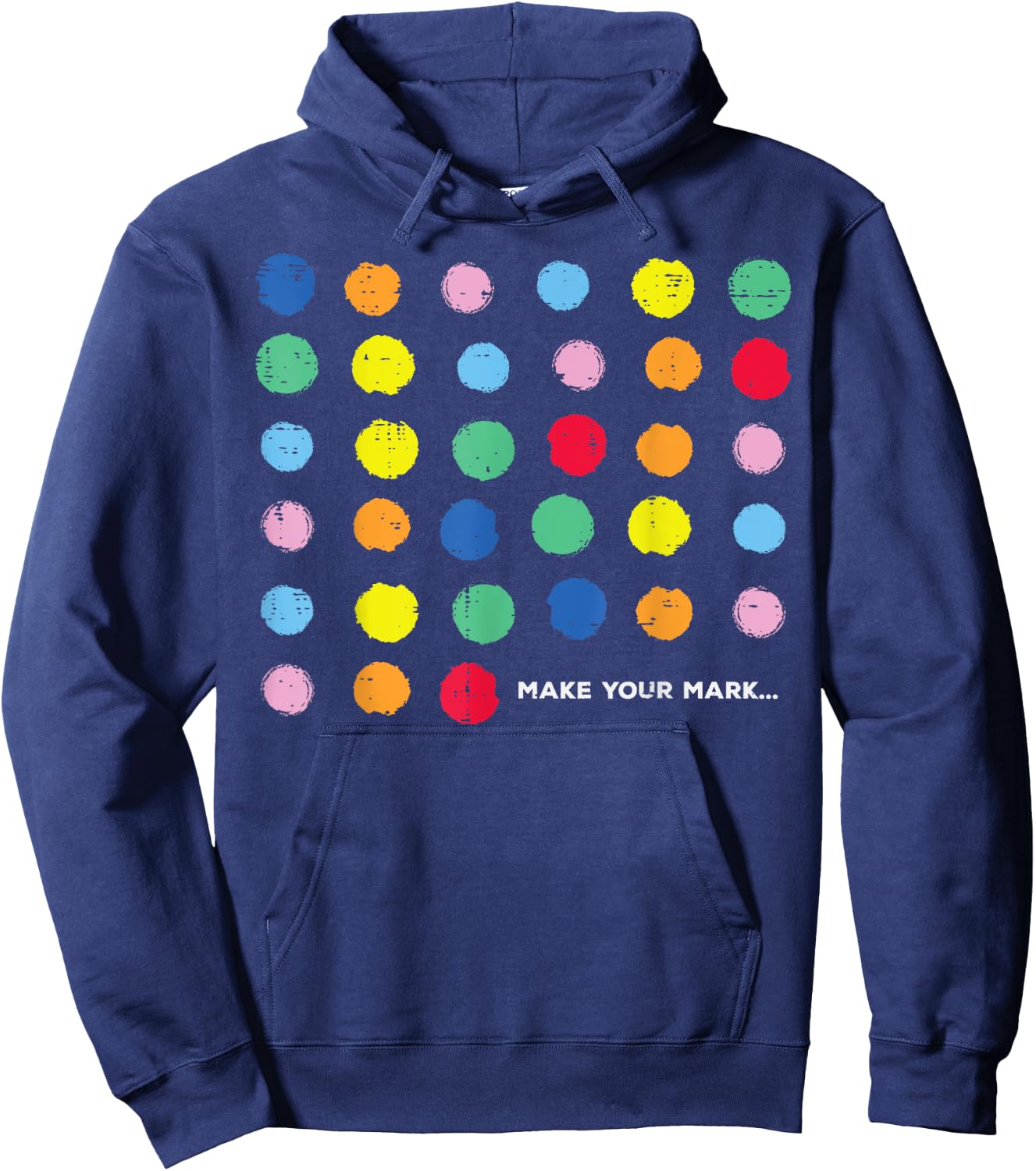 Dot Art Dots Make Your Mark Women Kids Men Hoodie - Hoodie | Navy