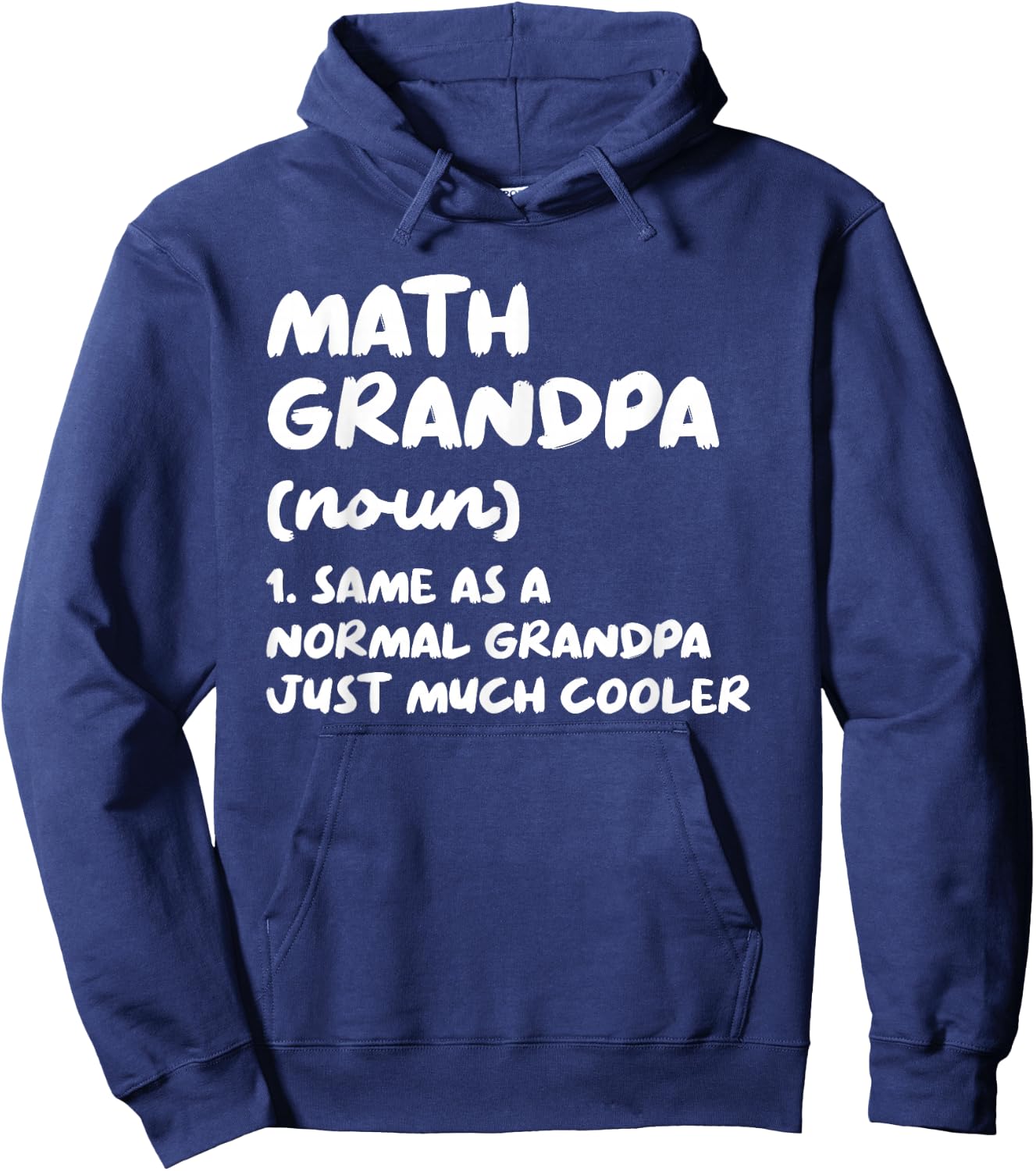 Math Grandpa Definition Funny Hoodie - Hoodie | Navy