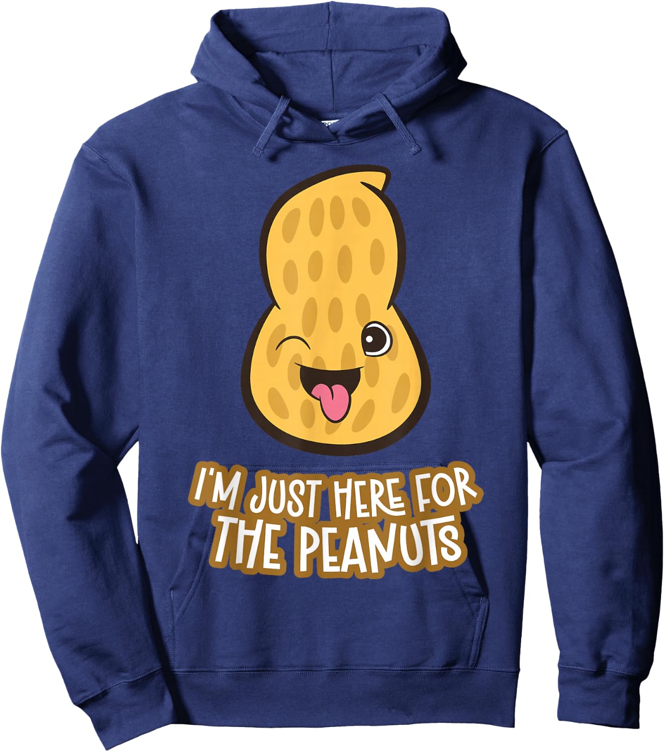 I'm Here For The Peanuts Hoodie - Hoodie | Navy