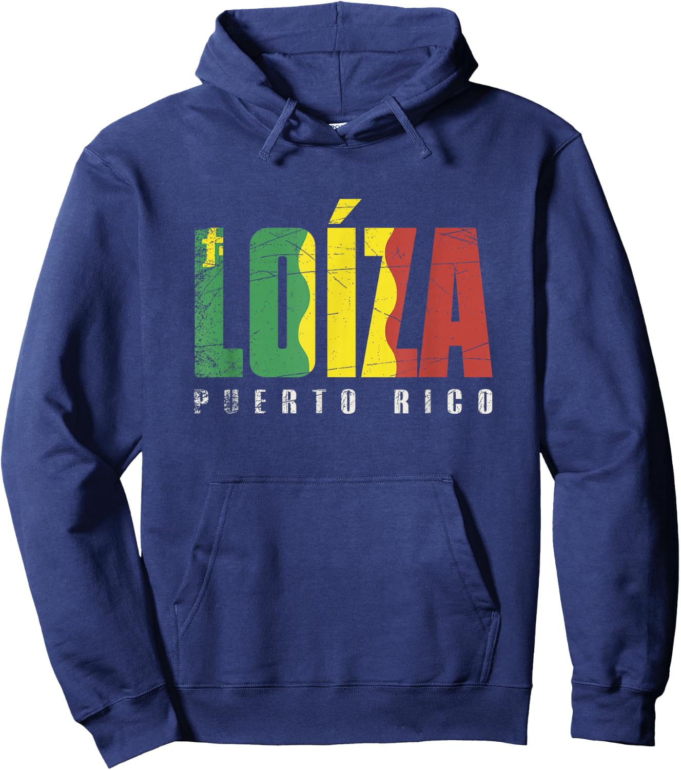 Loíza City in Puerto Rico, Loíza Flag Hoodie - Hoodie | Navy