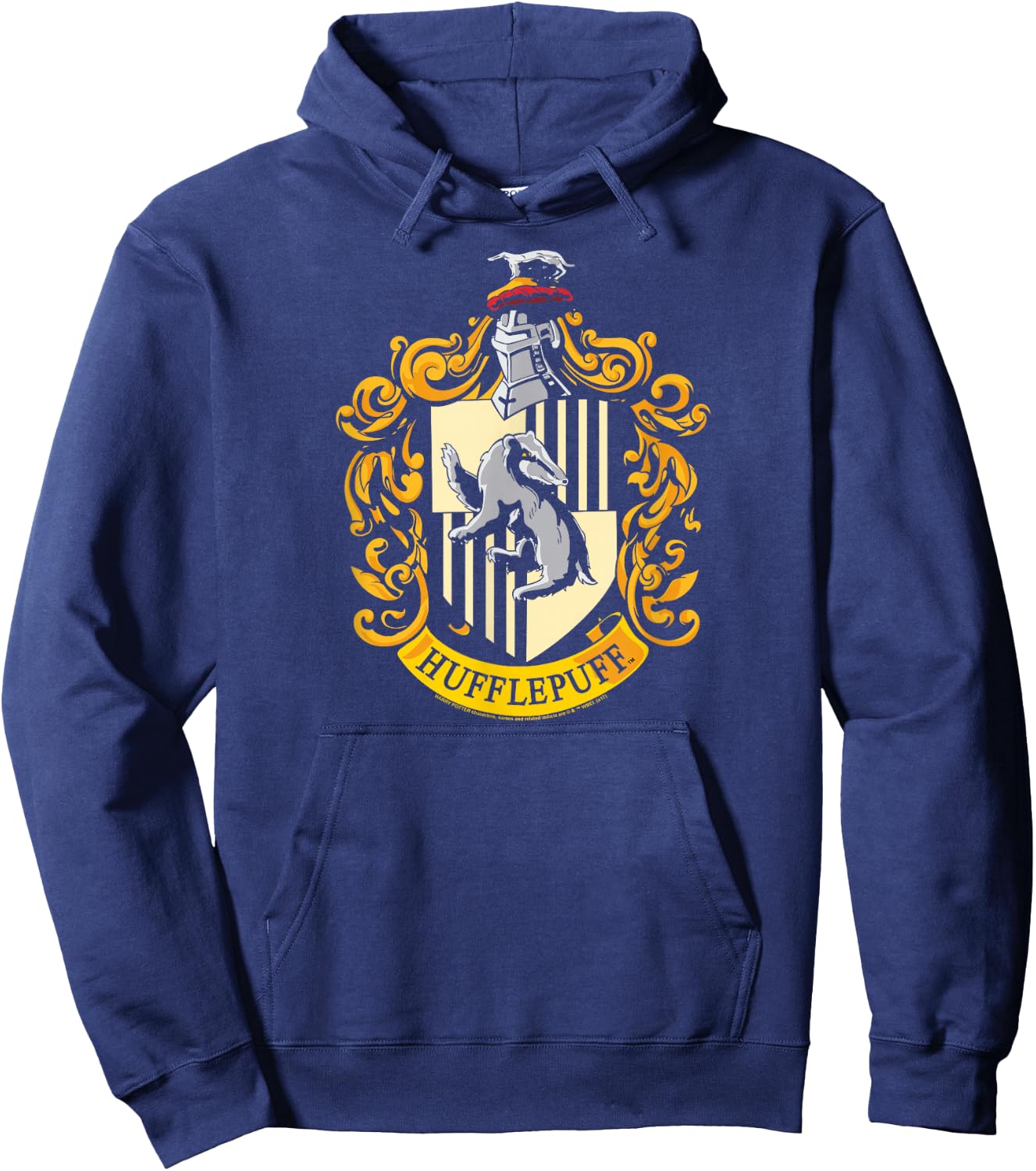 Harry Potter Hufflepuff House Crest Hoodie - Hoodie | Navy