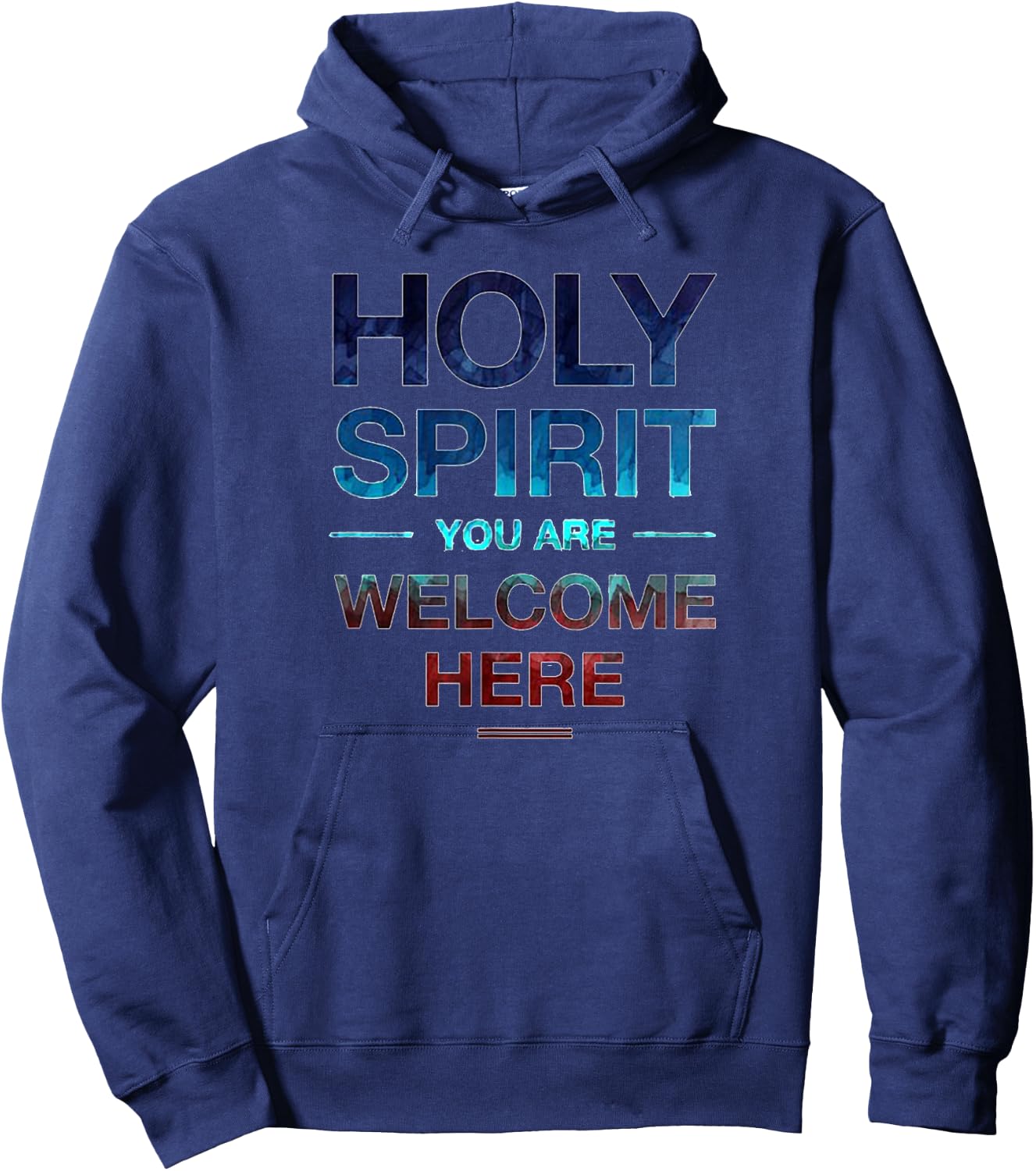 Holy Spirit You Are Welcome Here Men Kids Hoodie - Hoodie | Navy