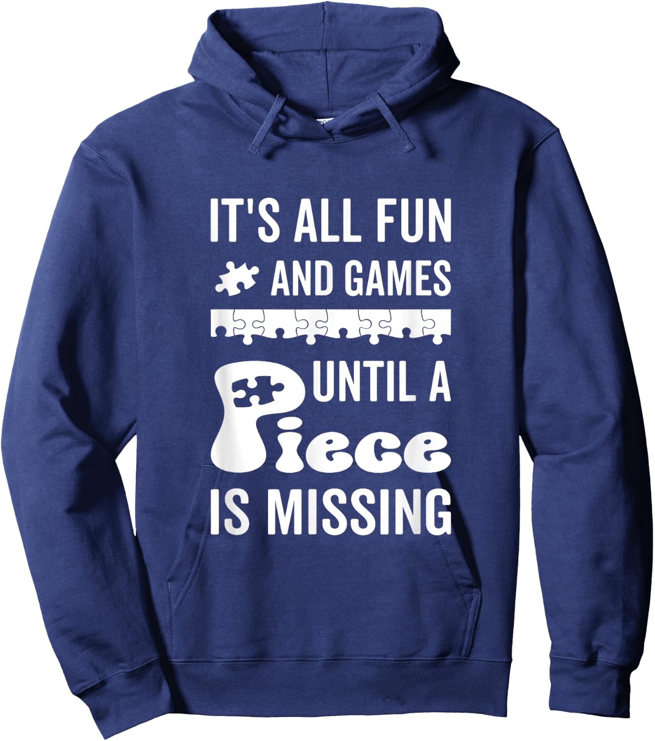 Jigsaw Puzzle Piece Hoodie - Hoodie | Navy