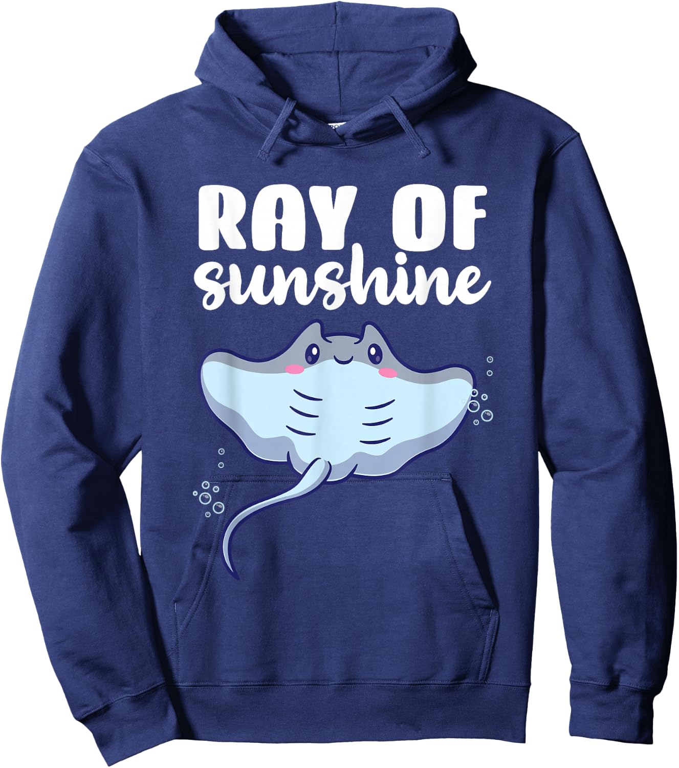 Ray Of Sunshine Stingray Manta Ray Kawaii Hoodie - Hoodie | Navy