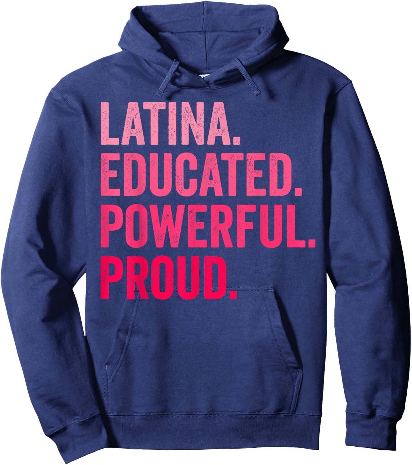 Latina Educated Powerful Proud Retro Hoodie - Hoodie | Navy
