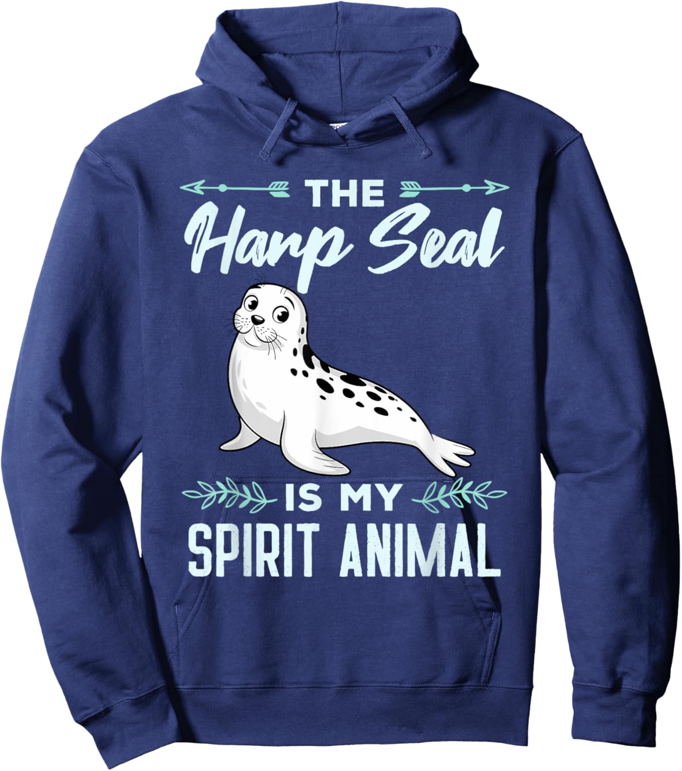 Harp Seal Is My Spirit Animal Men Women Kids Hoodie - Hoodie | Navy